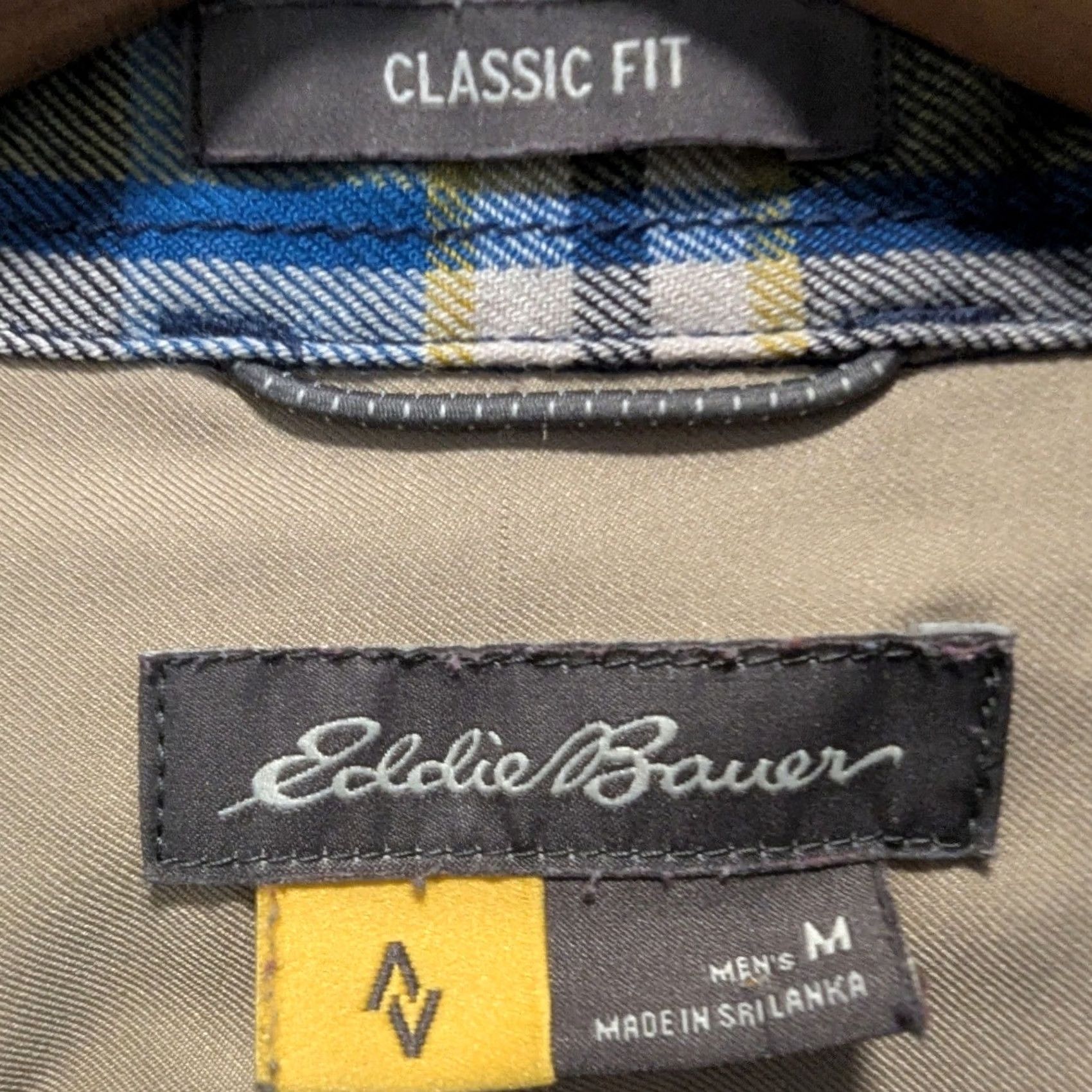 Eddie Bauer Eddie Bauer Plaid Shirt Long Sleeve Button-Down Classic Fit Men's M Blue Yellow Size US M / EU 48-50 / 2 - 7 Thumbnail