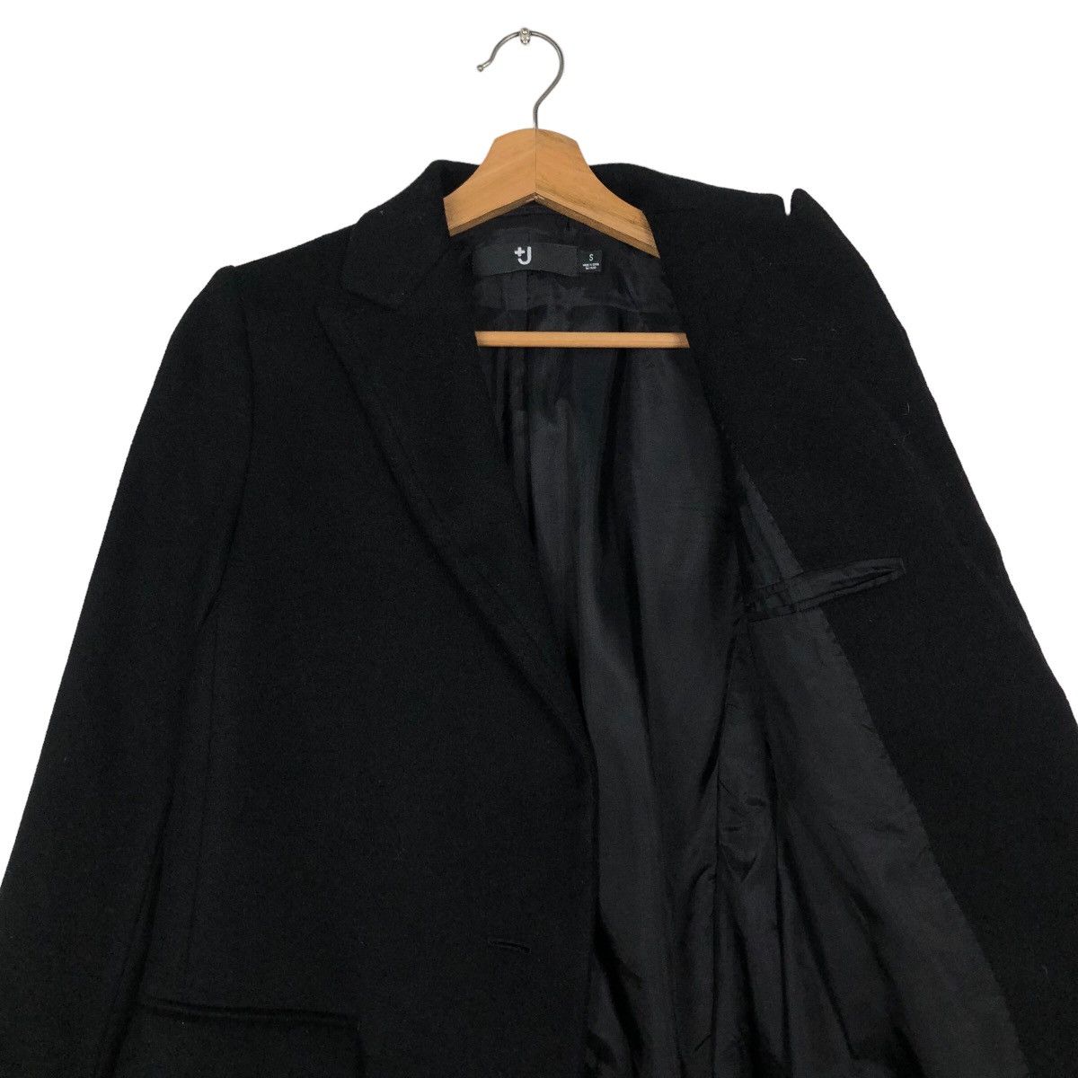 Jil Sander 🔥Rich Black Long Jacket Jill Sander J+ Japan Size US S / EU 44-46 / 1 - 12 Thumbnail