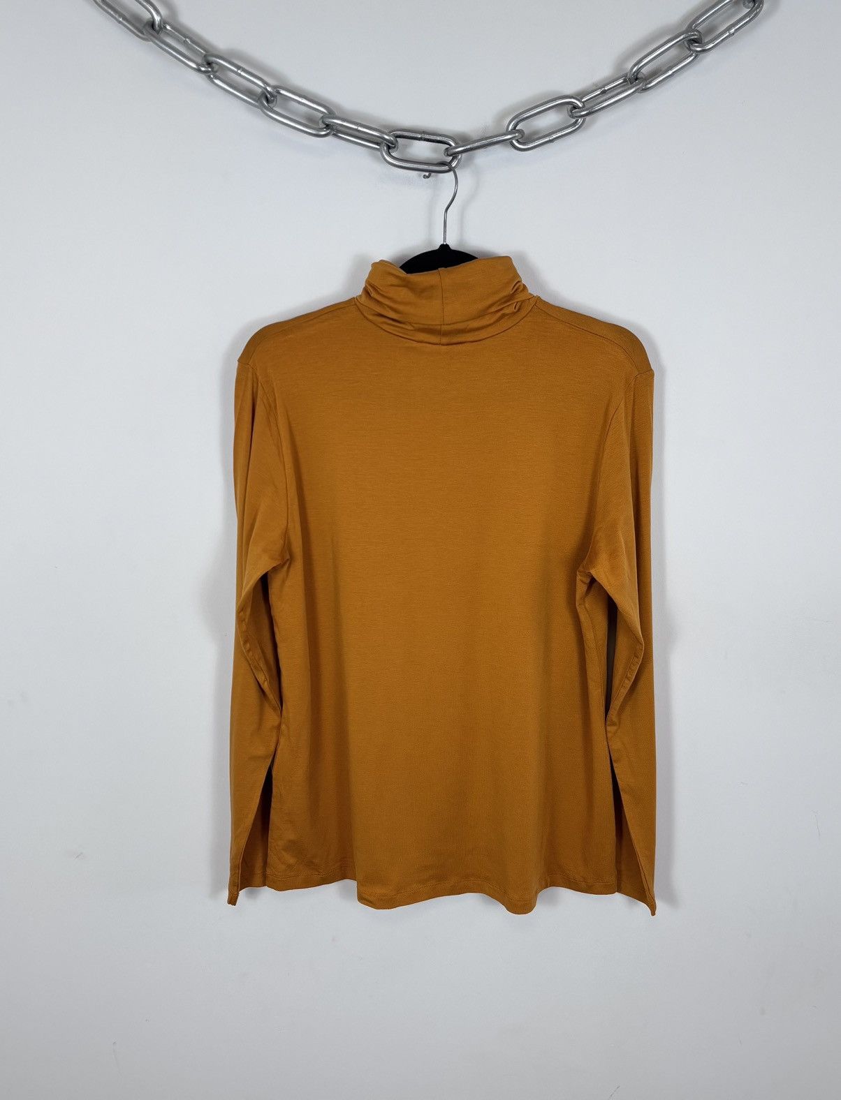 Gudrun Sjoden Gudrun Sjoden NWT Women’s Orange Lyocell Polo Neck Top Size L / US 10 / IT 46 - 13 Thumbnail