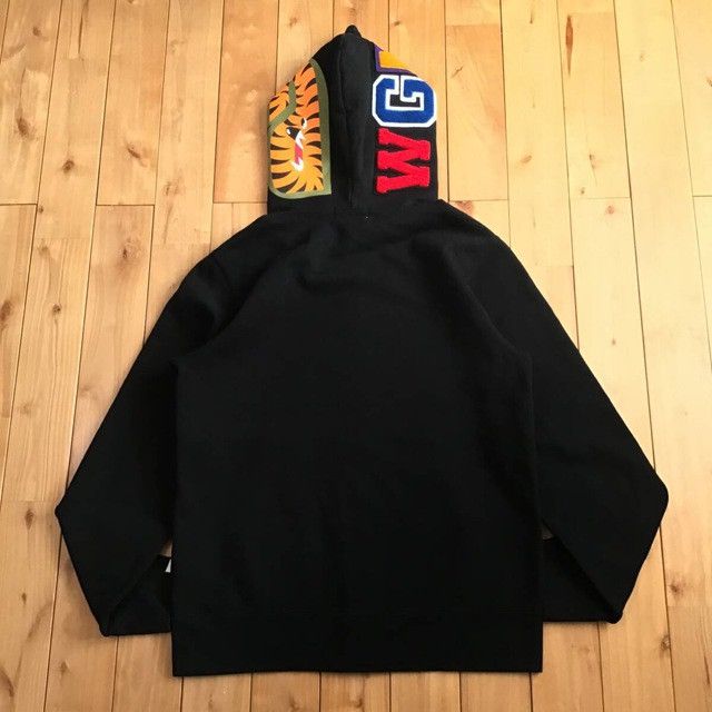 Bape BAPE WGM Shark Full Zip Hoodie Black a bathing ape Size US L / EU 52-54 / 3 - 3 Thumbnail