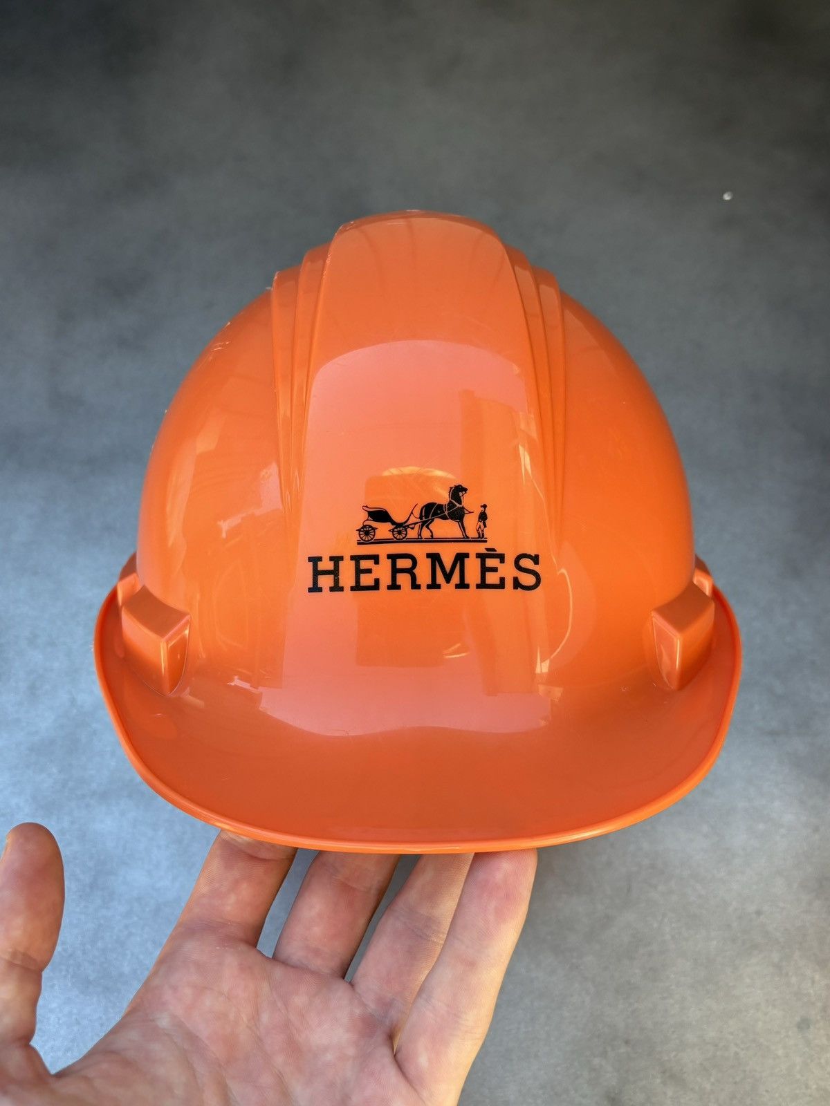 Designer × Hermes 2008 Hermes Hard Hat Hermès Toronto Construction Helmet Y2K Size ONE SIZE - 3 Thumbnail