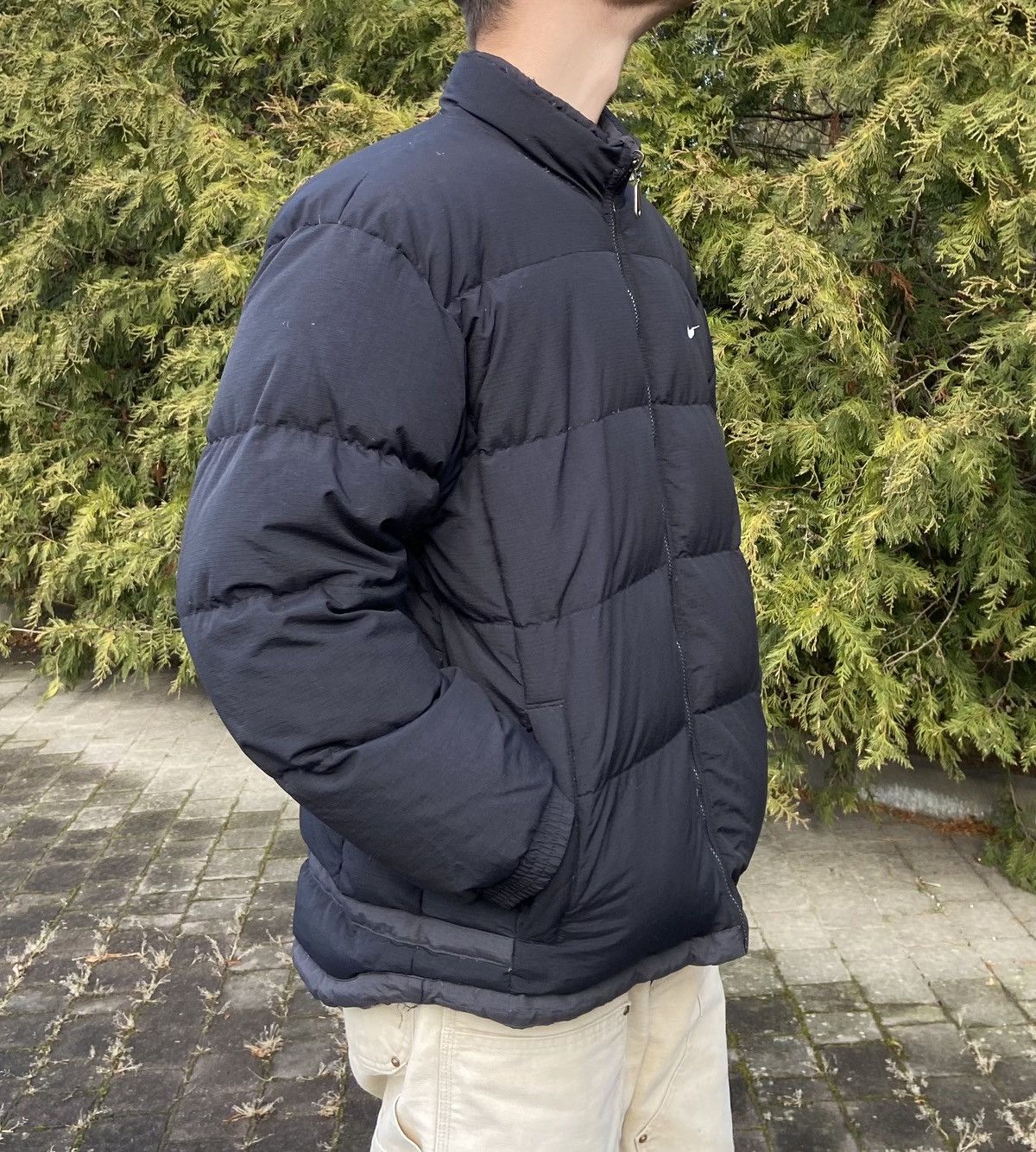 Vintage 🟤 VintageNike Down puffer jacket 90s reversible🟤 Size US L / EU 52-54 / 3 - 5 Thumbnail