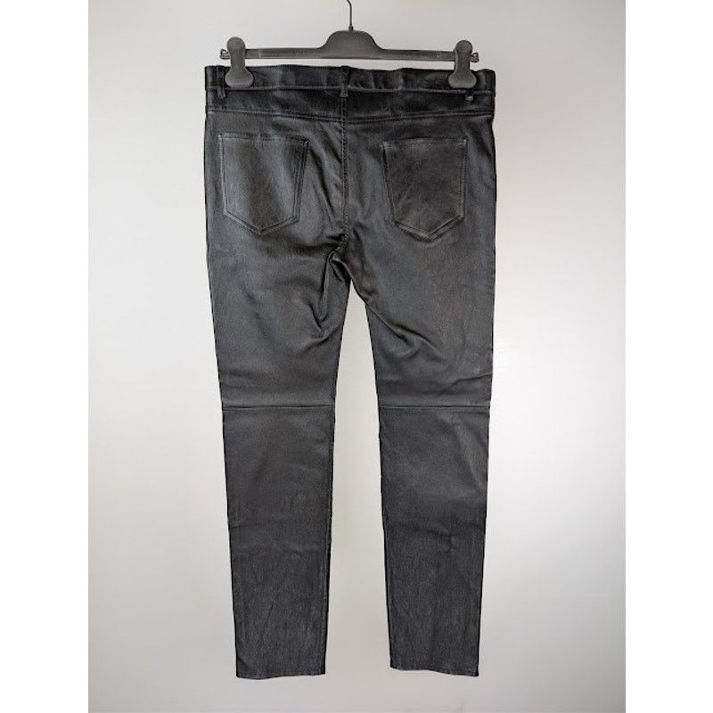 Saint Laurent Paris o1rshd1 Agora Stretch Skinny 5-Pocket Leather Pants in Black Size US 38 / EU 54 - 11 Thumbnail