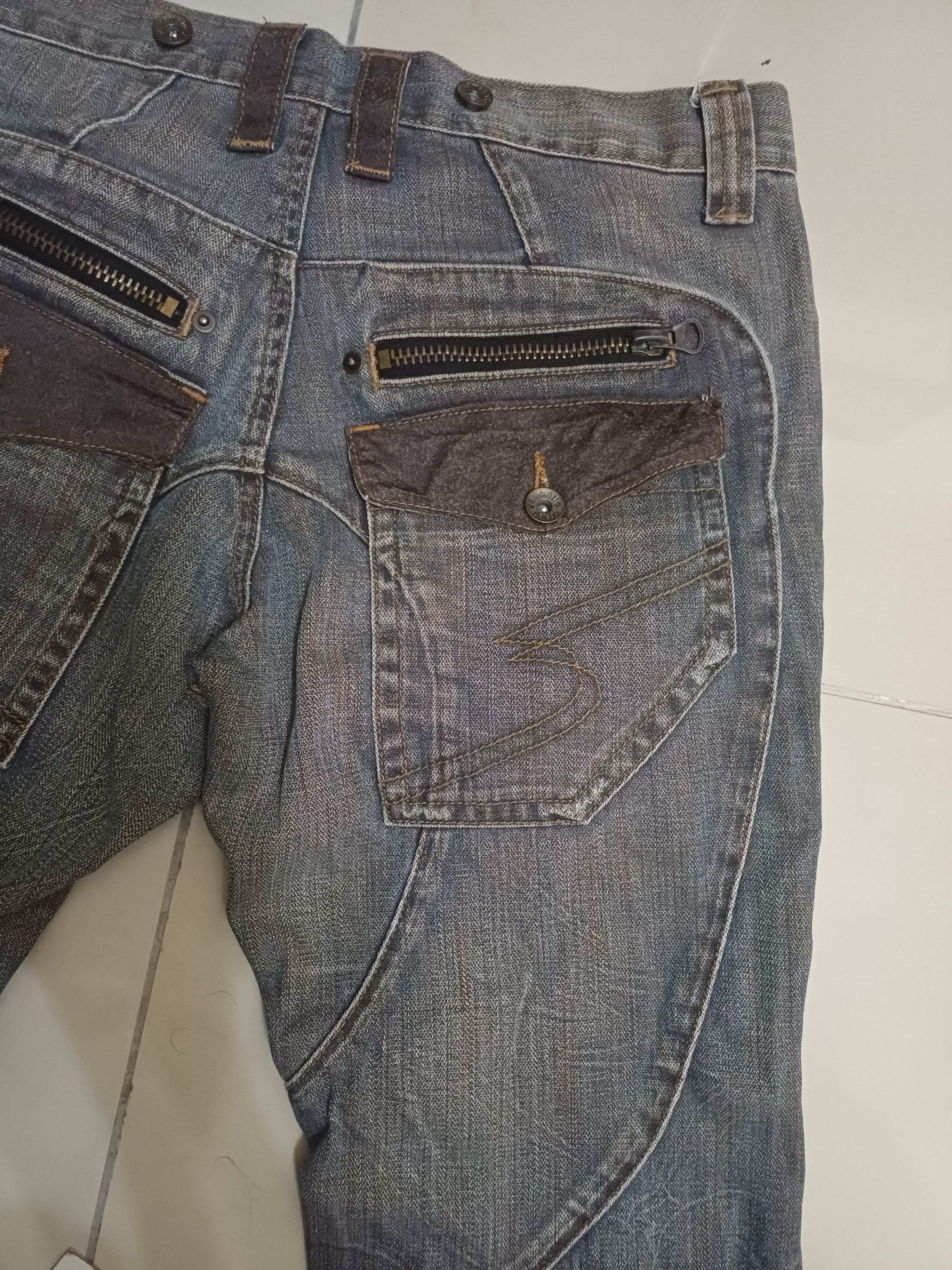 Japanese Brand × semanticdesign Crazy Vtg distressed Trash Flared Design semantic design 🔥 Size US 30 / EU 46 - 10 Thumbnail