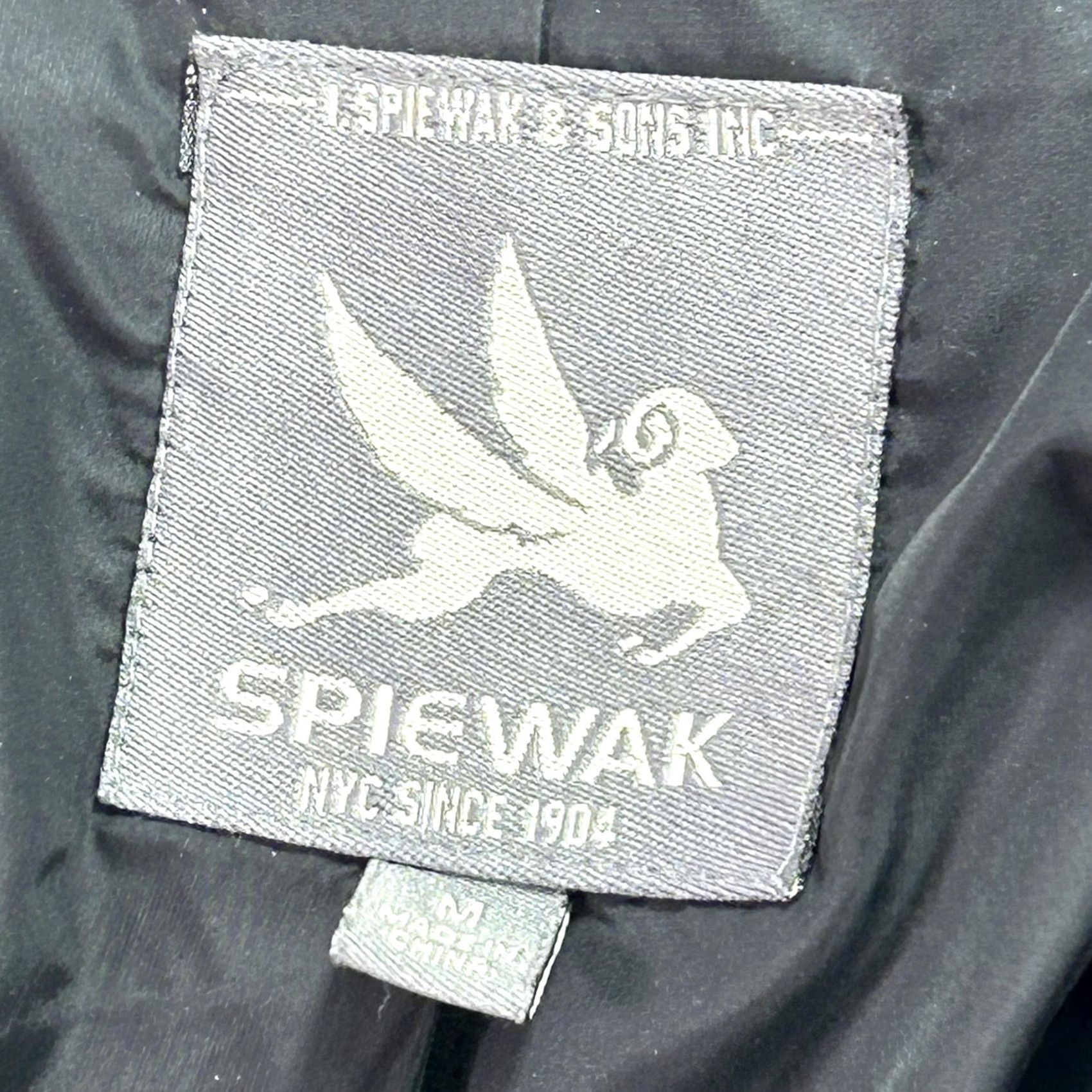 Vintage Spiewak Coat Womens M Gray Wool Herringbone Single Breasted Long Overcoat Size M / US 6-8 / IT 42-44 - 4 Thumbnail