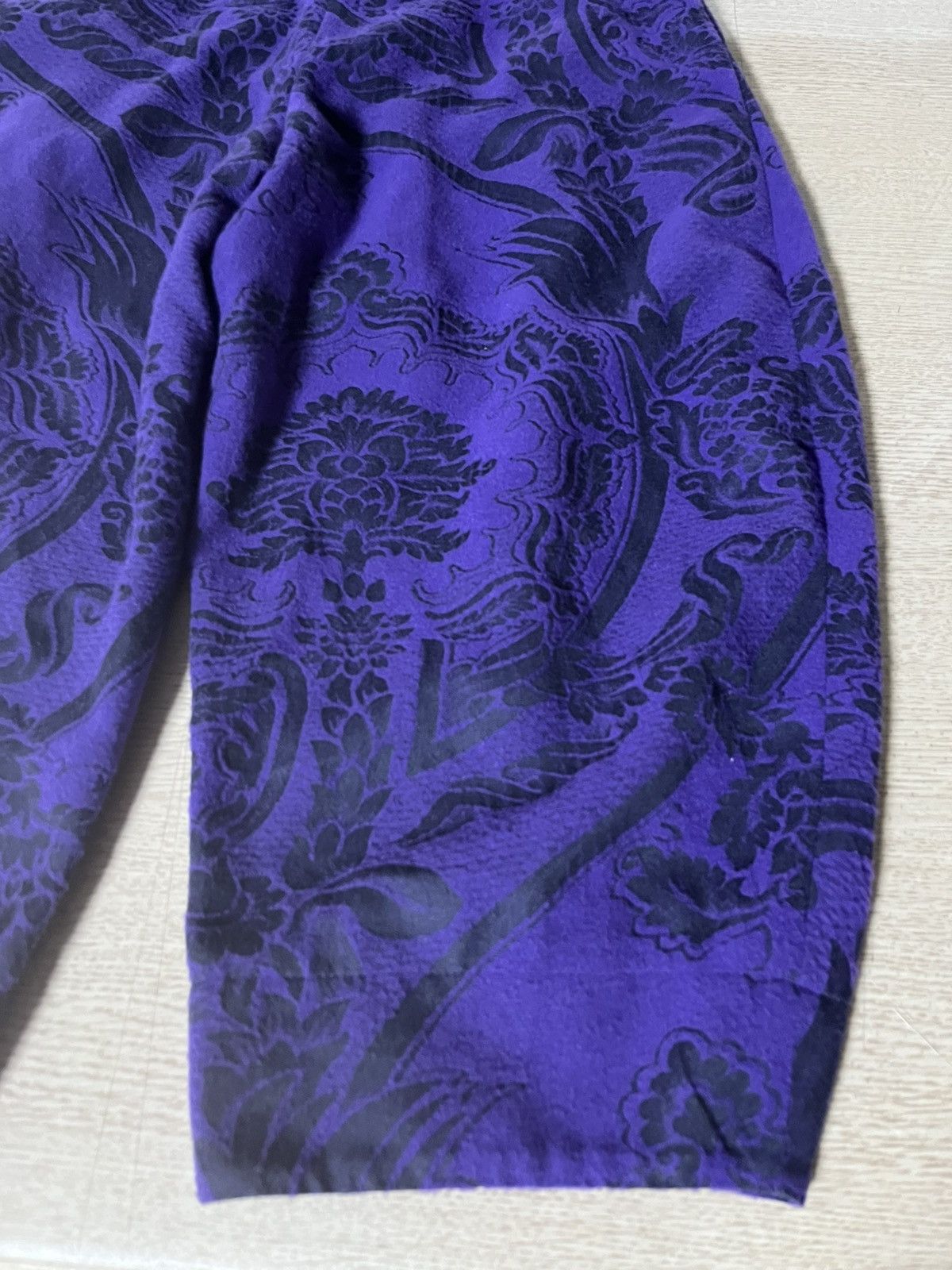 Vivienne Westwood 10 Vivienne Westwood gold label floral wide cropped pants Size 28" / US 6 / IT 42 - 6 Thumbnail