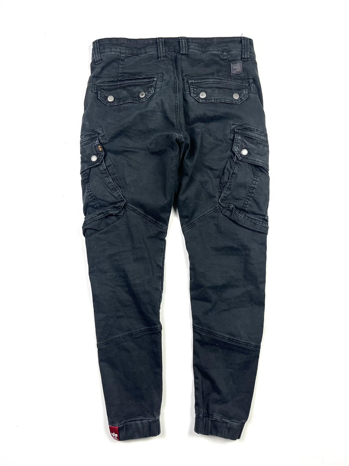 Alpha Industries × Japanese Brand Alpha Industries Vintage Cargo Pants Japanese Brand Black Size US 31 - 5 Thumbnail