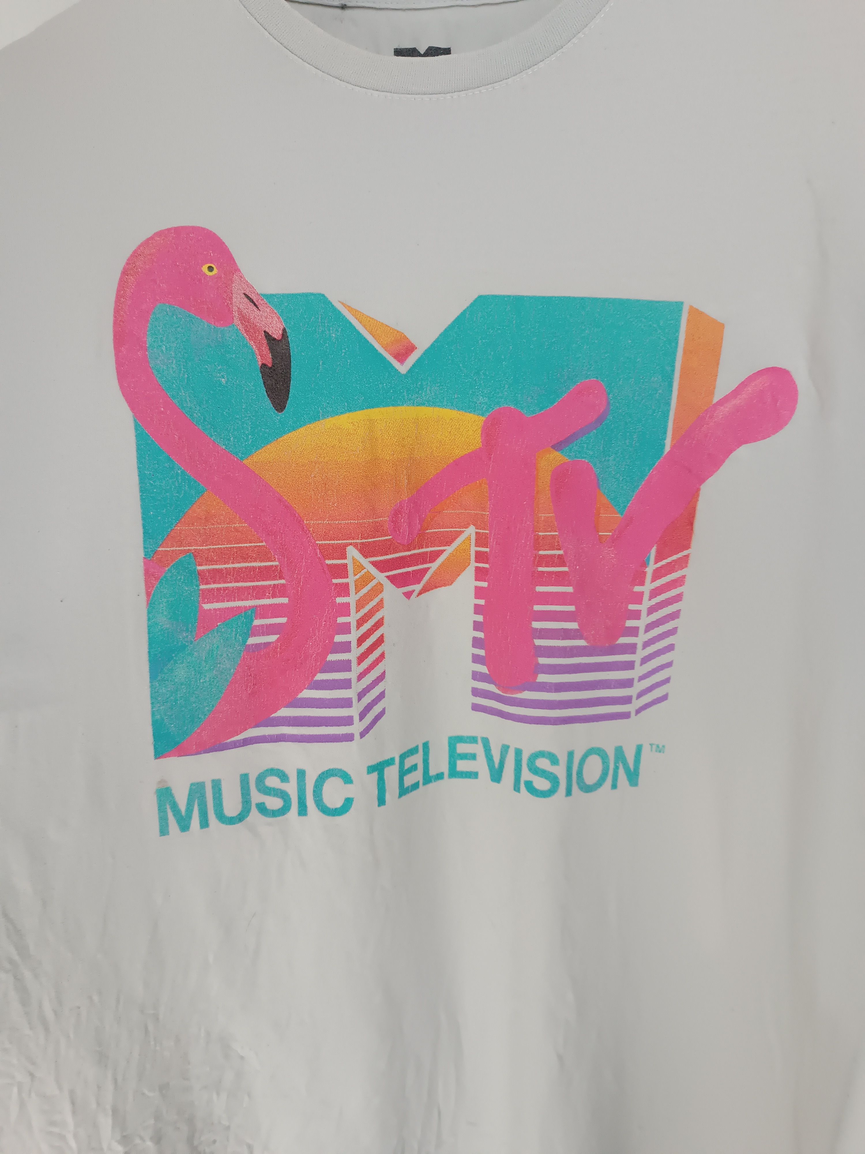 Mtv VINTAGE MTV MUSIC TELEVISION ROCK GRUNGE PUNK Y2K TEE Size US L / EU 52-54 / 3 - 10 Thumbnail