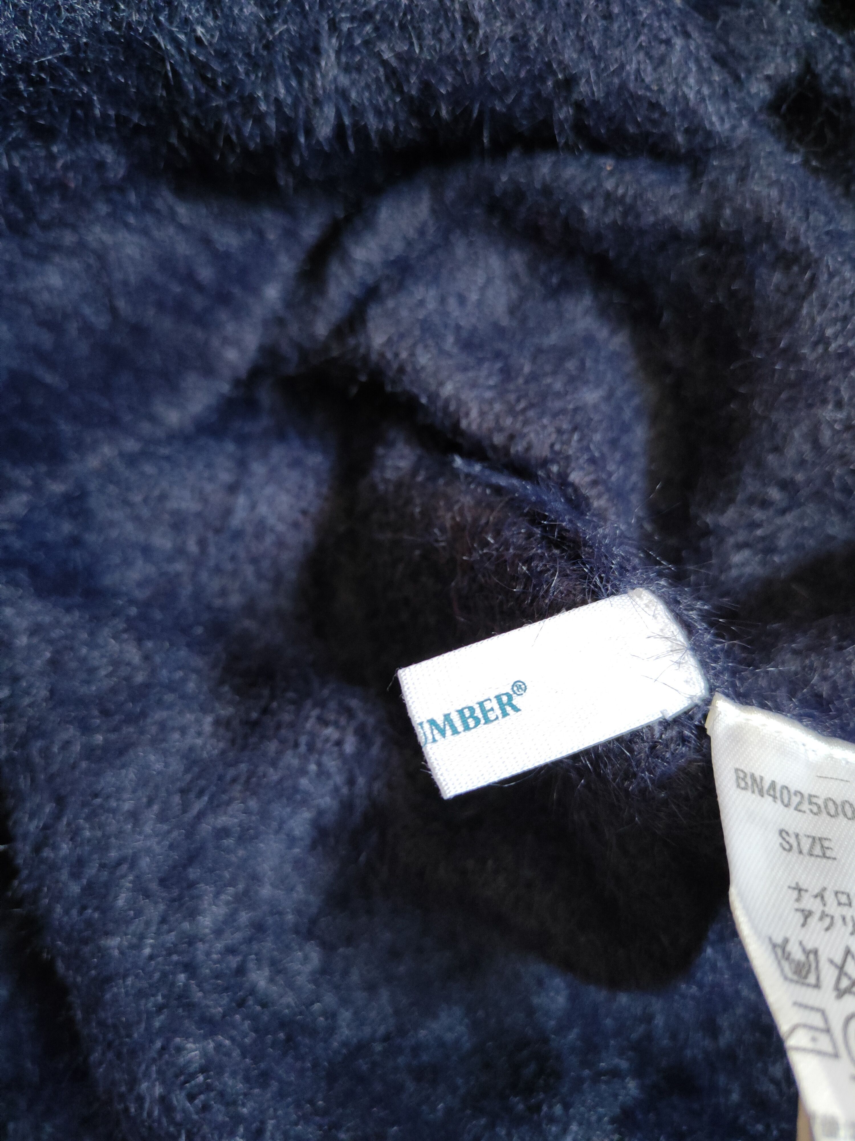 Homespun Knitwear × Japanese Brand × Vintage Back Number Navy Shag Shaggy Fur Mohair Knitwear #S2175 Size M / US 6-8 / IT 42-44 - 12 Thumbnail