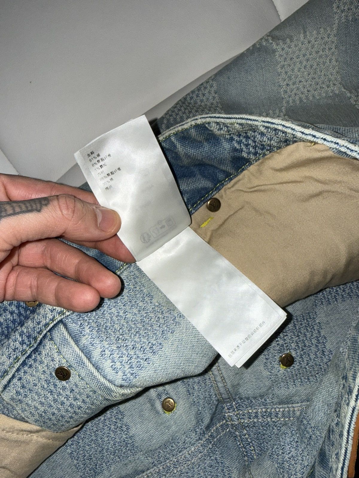 Louis Vuitton Damier skate denim jeans 34 Size US 34 / EU 50 - 10 Thumbnail