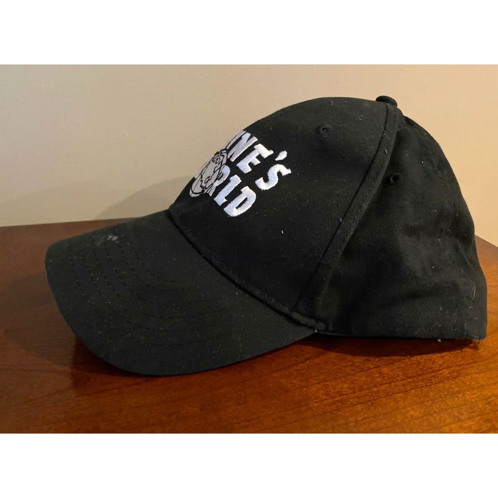Vintage Wayne's World Hat Wayne Baseball Cap Movie Black Mens One Size Adjustable Size ONE SIZE - 2 Thumbnail
