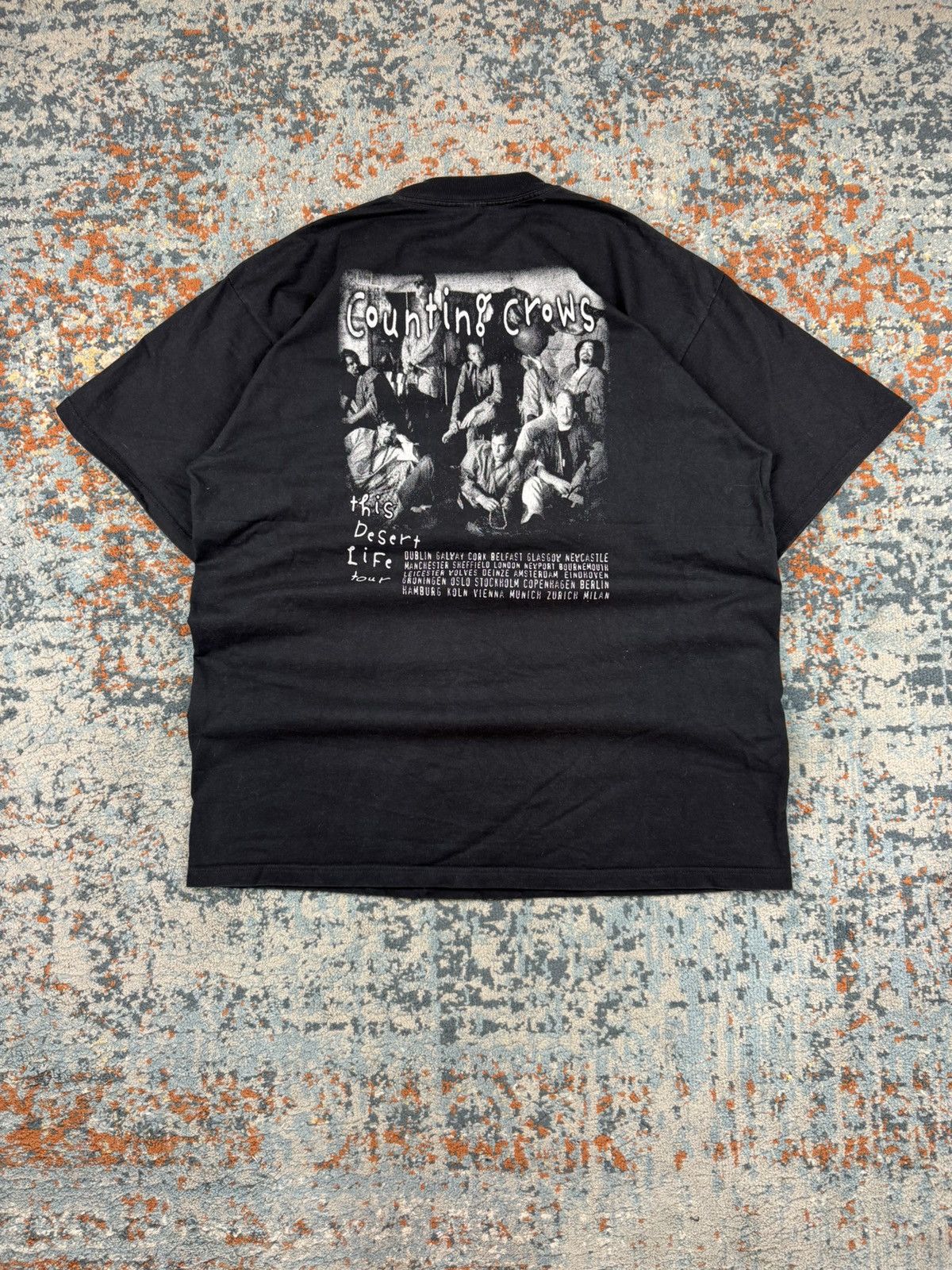 Band Tees × Vintage Vintage 90s Counting Crows this desert life tour graphic tee Size US XL / EU 56 / 4 - 2 Thumbnail