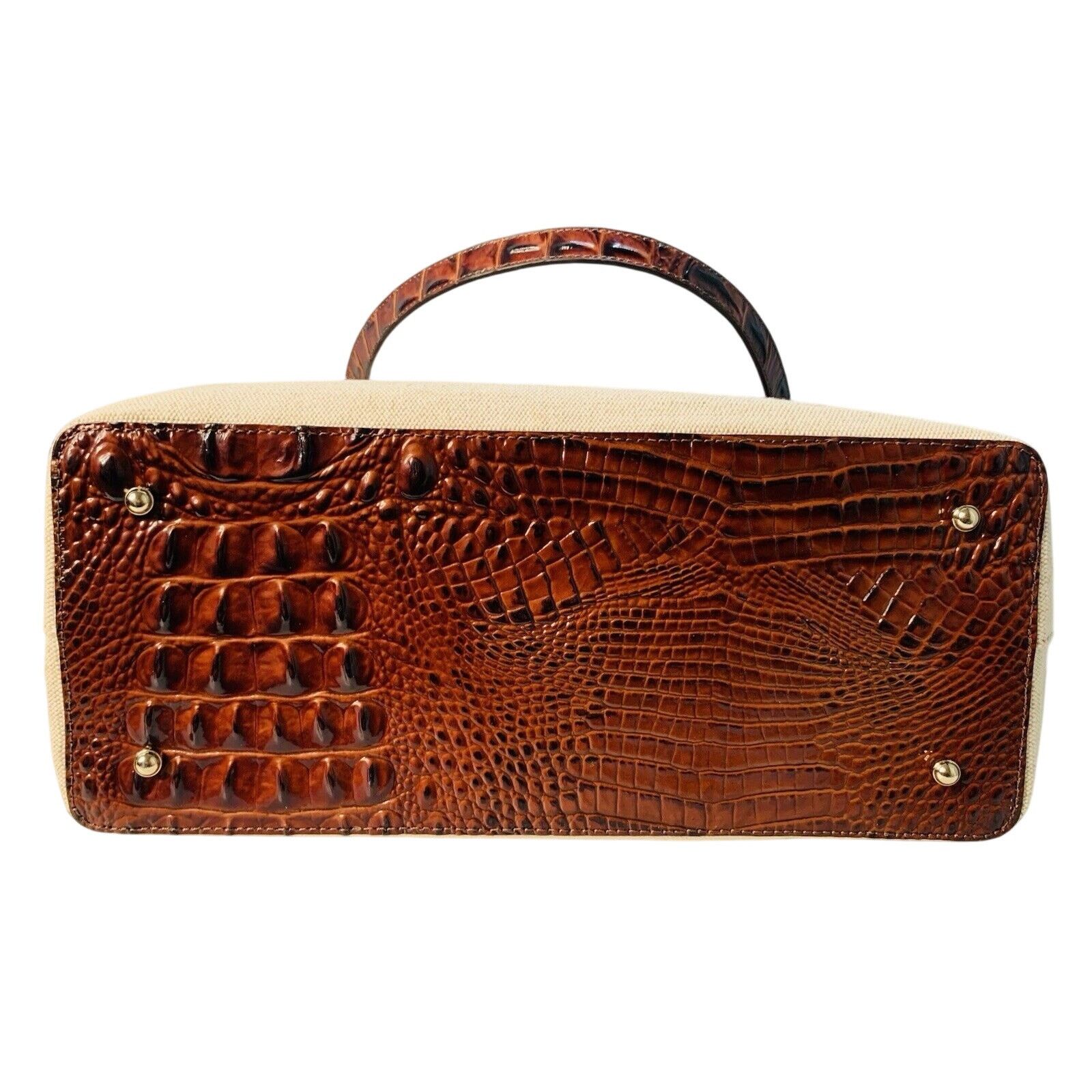 BRAHMIN Brahmin Brooke Pecan Pipa Greeting Massachusetts Tote Woody Size ONE SIZE - 5 Thumbnail