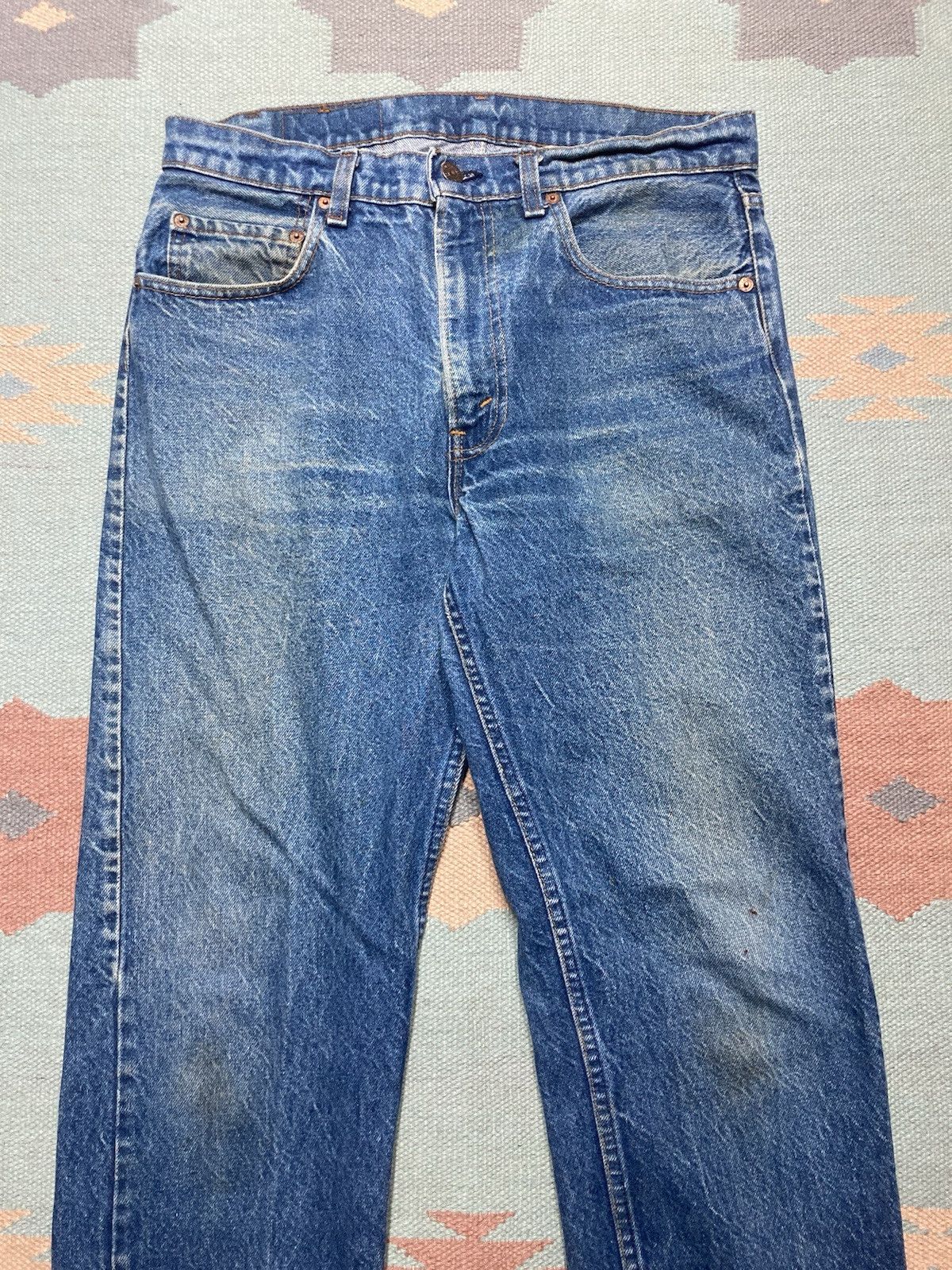 Levi's × Vintage Vtg 80s Levi’s 505 0216 jeans USA dark faded straight 33x31 Size US 33 - 7 Thumbnail