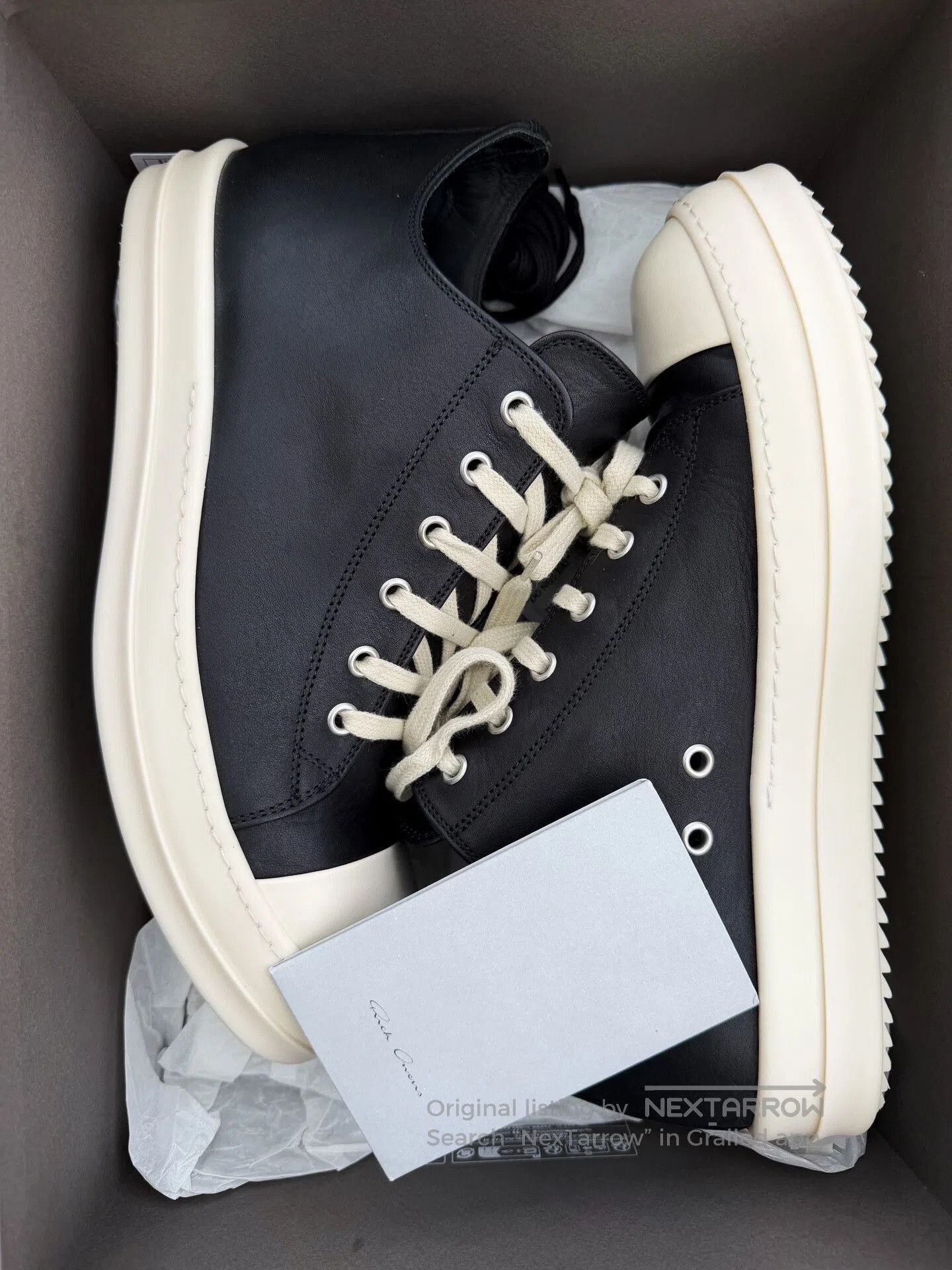 Rick Owens Rick Owens RO Low-Top Leather Shoes. Size US 9 / EU 42 - 8 Thumbnail