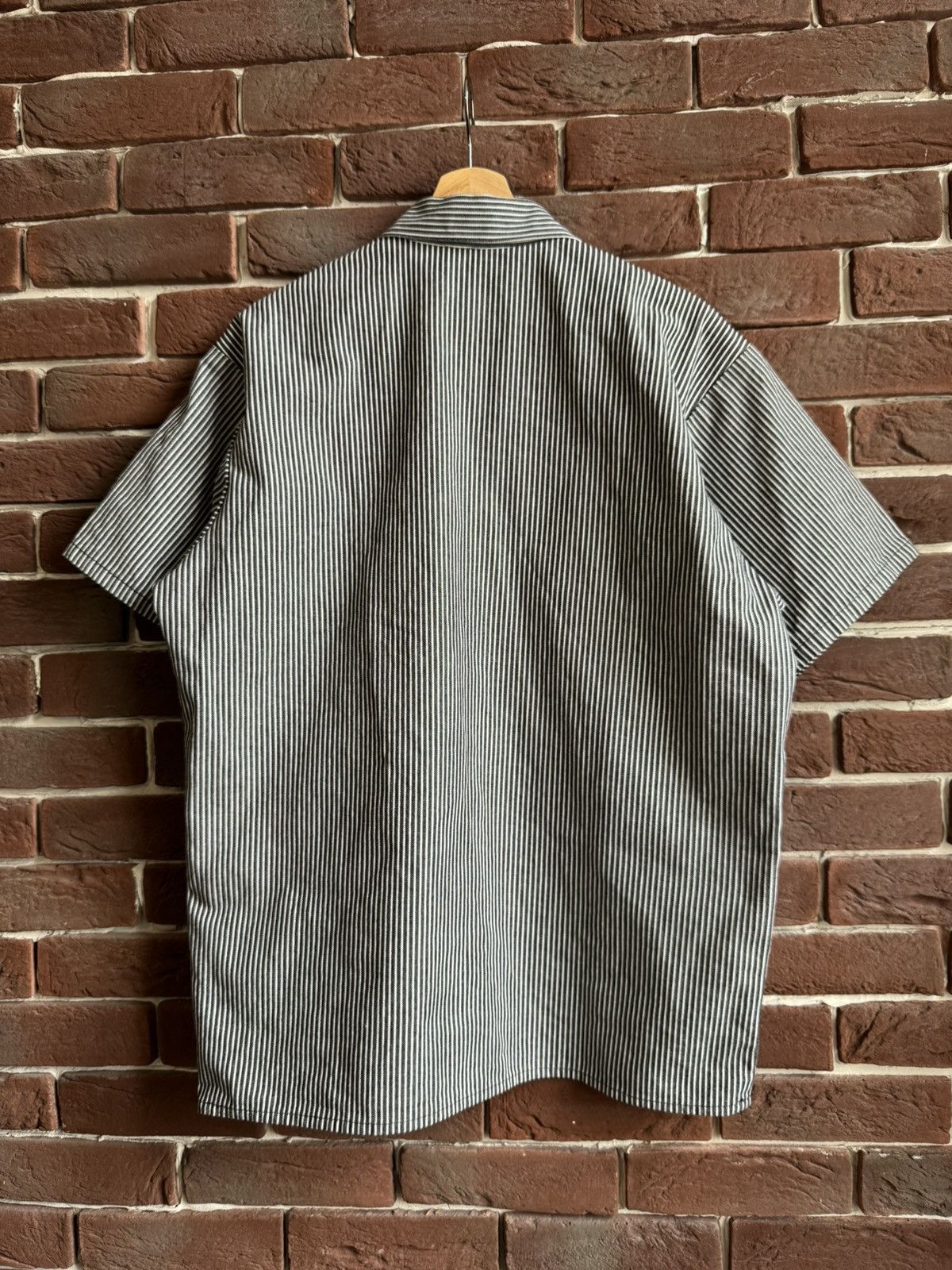 Ben Davis VINTAGE Ben Davis Work Shirt Stripe 1/4 Zip USA Mens 80s Size US M / EU 48-50 / 2 - 2 Thumbnail