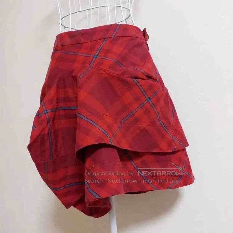 Vivienne Westwood Vivienne Westwood size 1 Plaid Bud Deformed Skirt Size 42" / US 20 - 3 Thumbnail