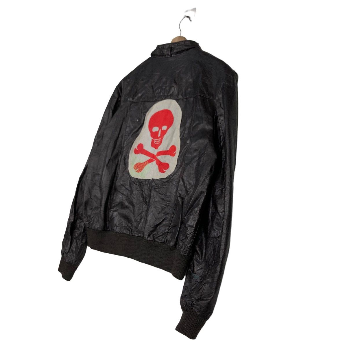 Japanese Brand 🔥RIOT RIOT VINTAGE BOMBER JACKET SOFT LEATHER ISSEY MIYAKE Size US M / EU 48-50 / 2 - 3 Thumbnail