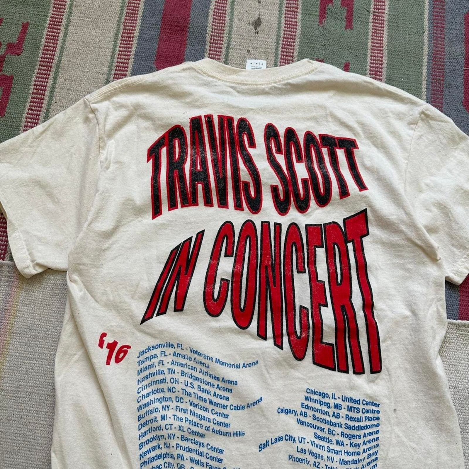Travis Scott Rare 2016 Travis Scott Rodeo Live In Concert Tour Shirt Size US M / EU 48-50 / 2 - 5 Thumbnail