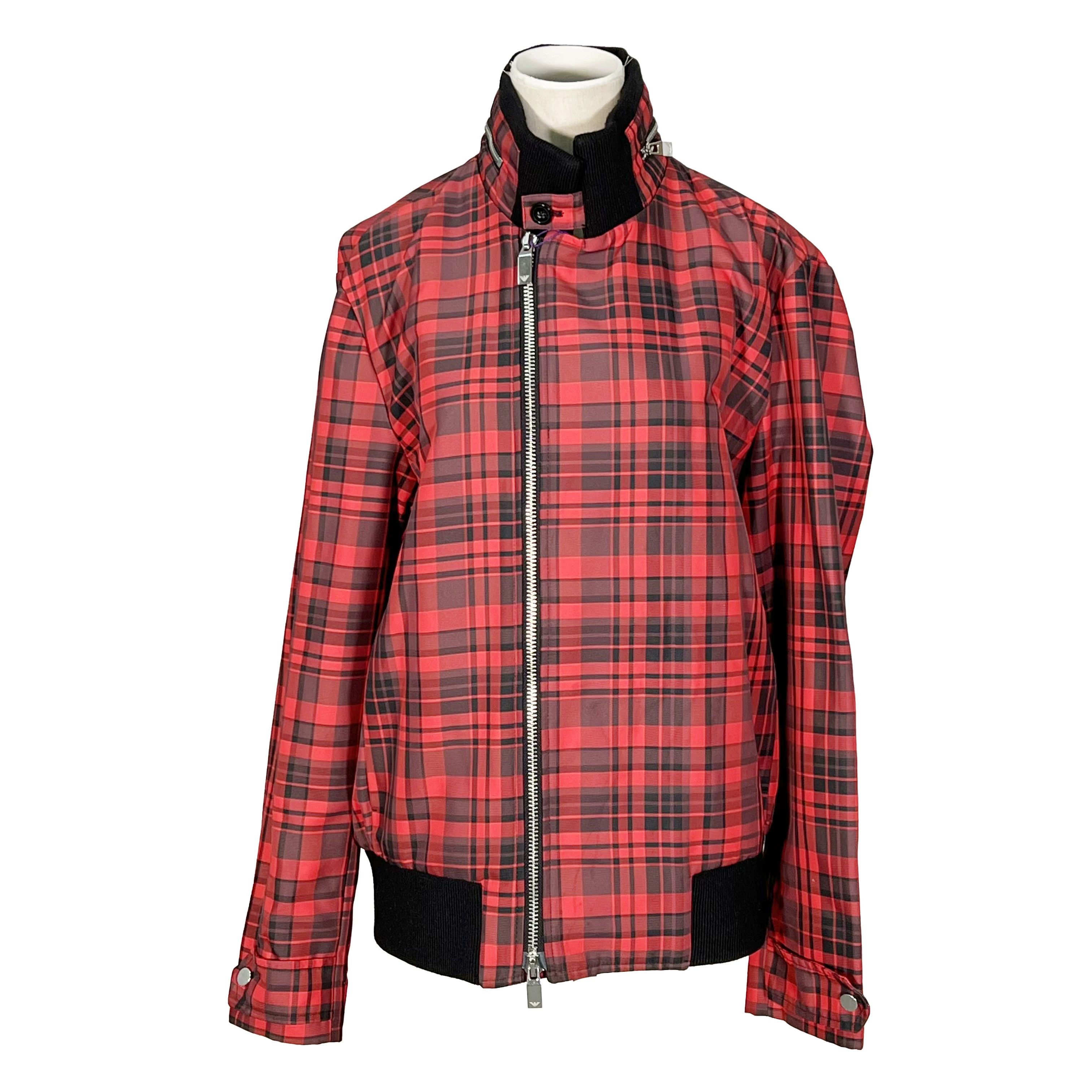 Armani Armani Wool Plaid Multi Hoodie S Men Size US S / EU 44-46 / 1 - 1 Thumbnail