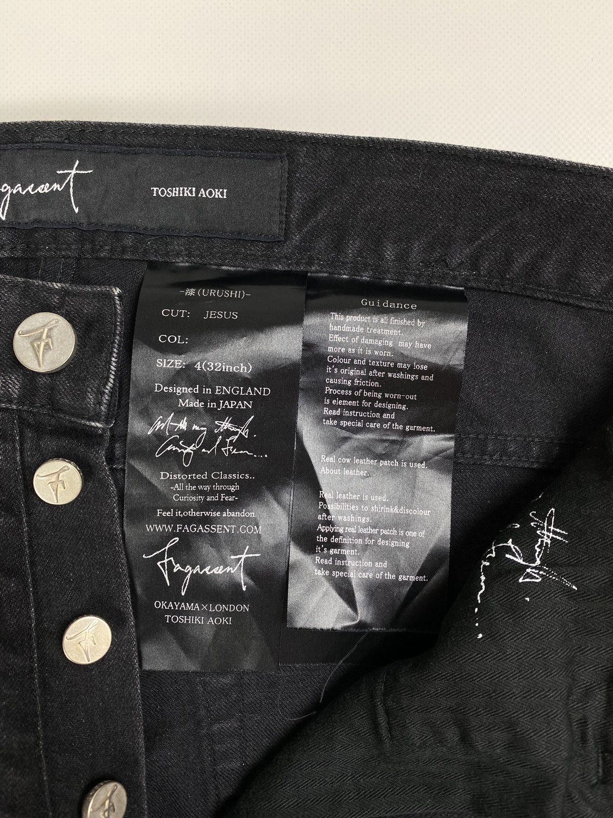 Fagassent Toshiki Aoki × Japanese Brand Faggasent Toshiki Aoki men’s Japanese denim jeans urushi Size US 32 / EU 48 - 12 Thumbnail