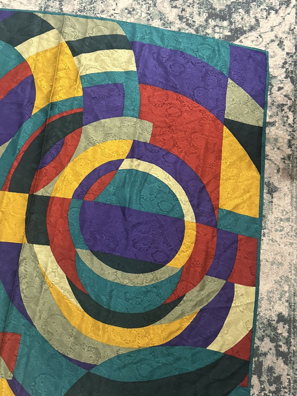 Balenciaga Vintage Balenciaga Paris Abstract Silk Scarves Size ONE SIZE - 6 Thumbnail