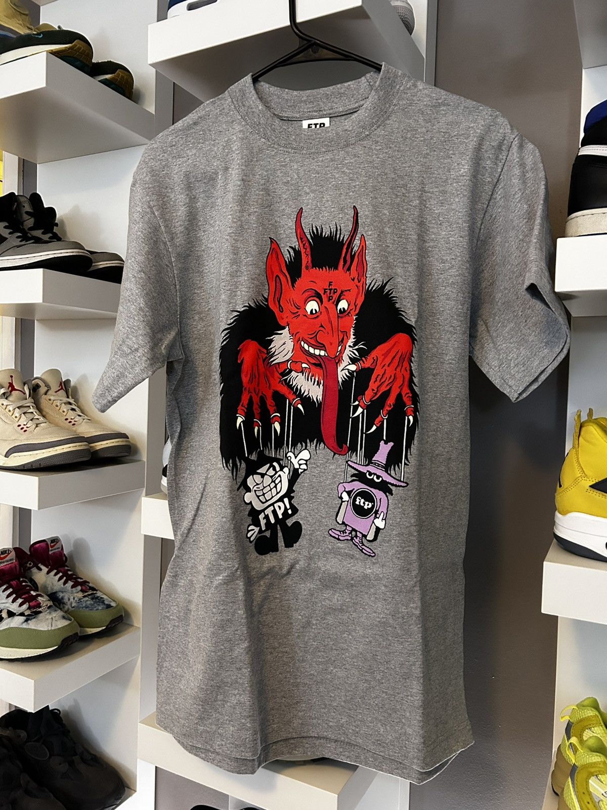 Fuck The Population FTP Krampus Logo T Shirt Grey Size M Size US M / EU 48-50 / 2 - 1 Thumbnail