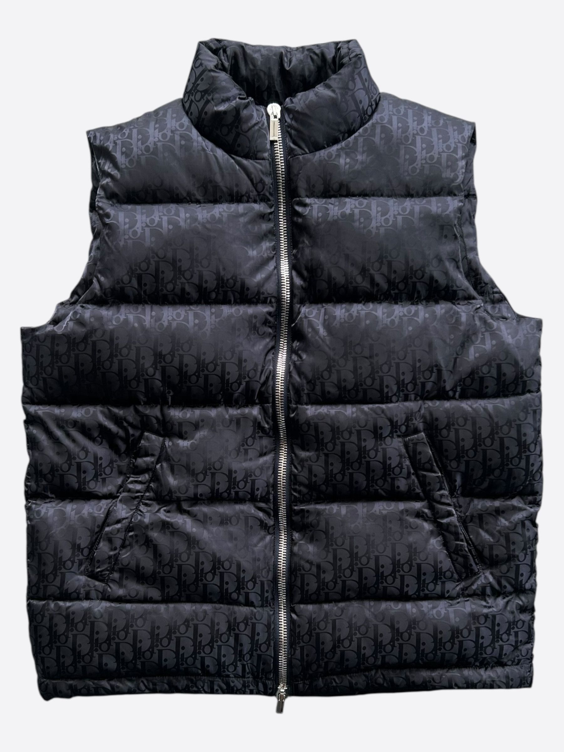 Dior Dior Black Oblique Puffer Vest Size US XXL / EU 58 / 5 - 1 Thumbnail