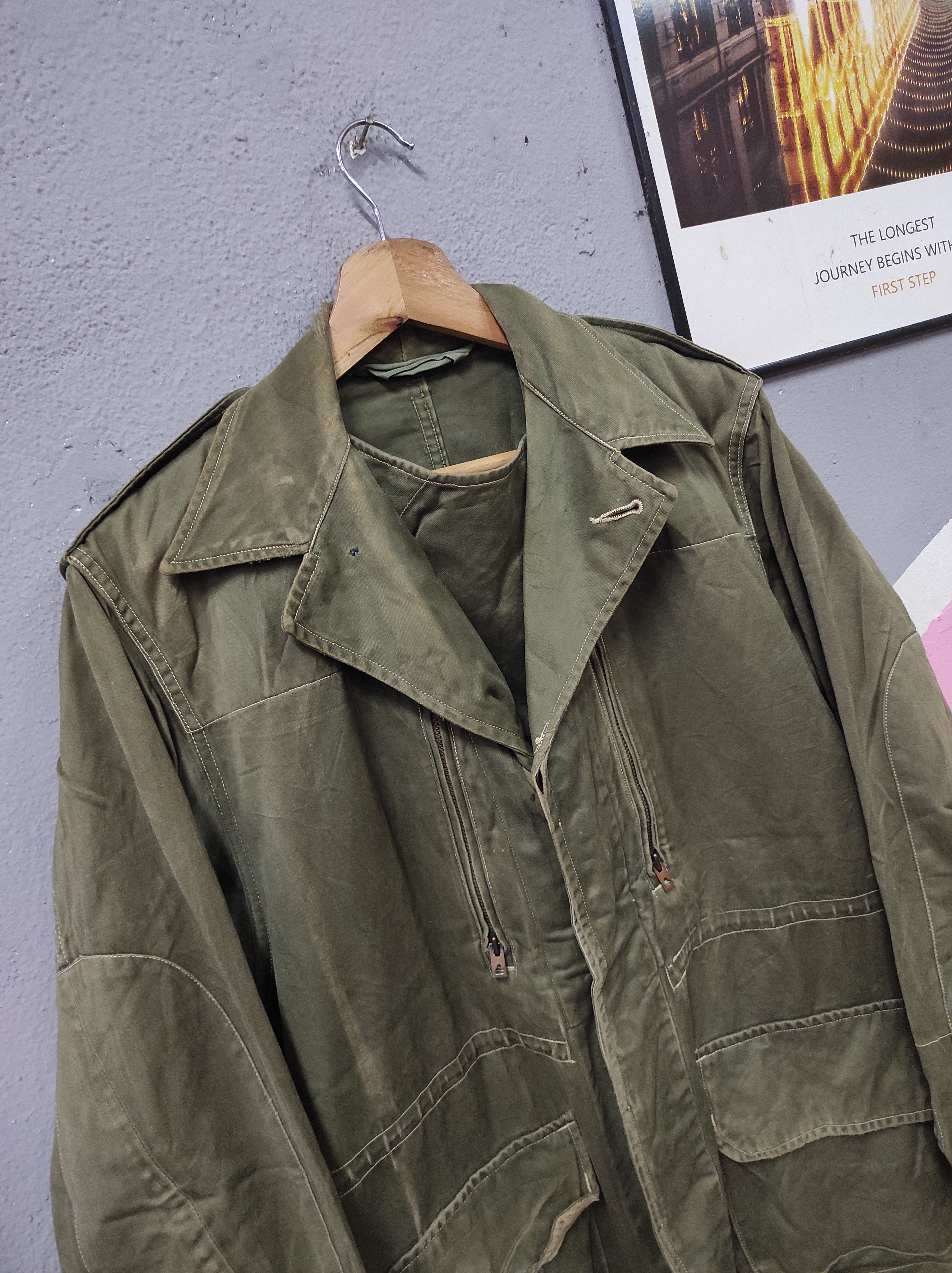Vintage COVETRA MERVILLE 1965 VTG 60'S UNIFORM JACKET DISTRESSED Size US M / EU 48-50 / 2 - 4 Thumbnail