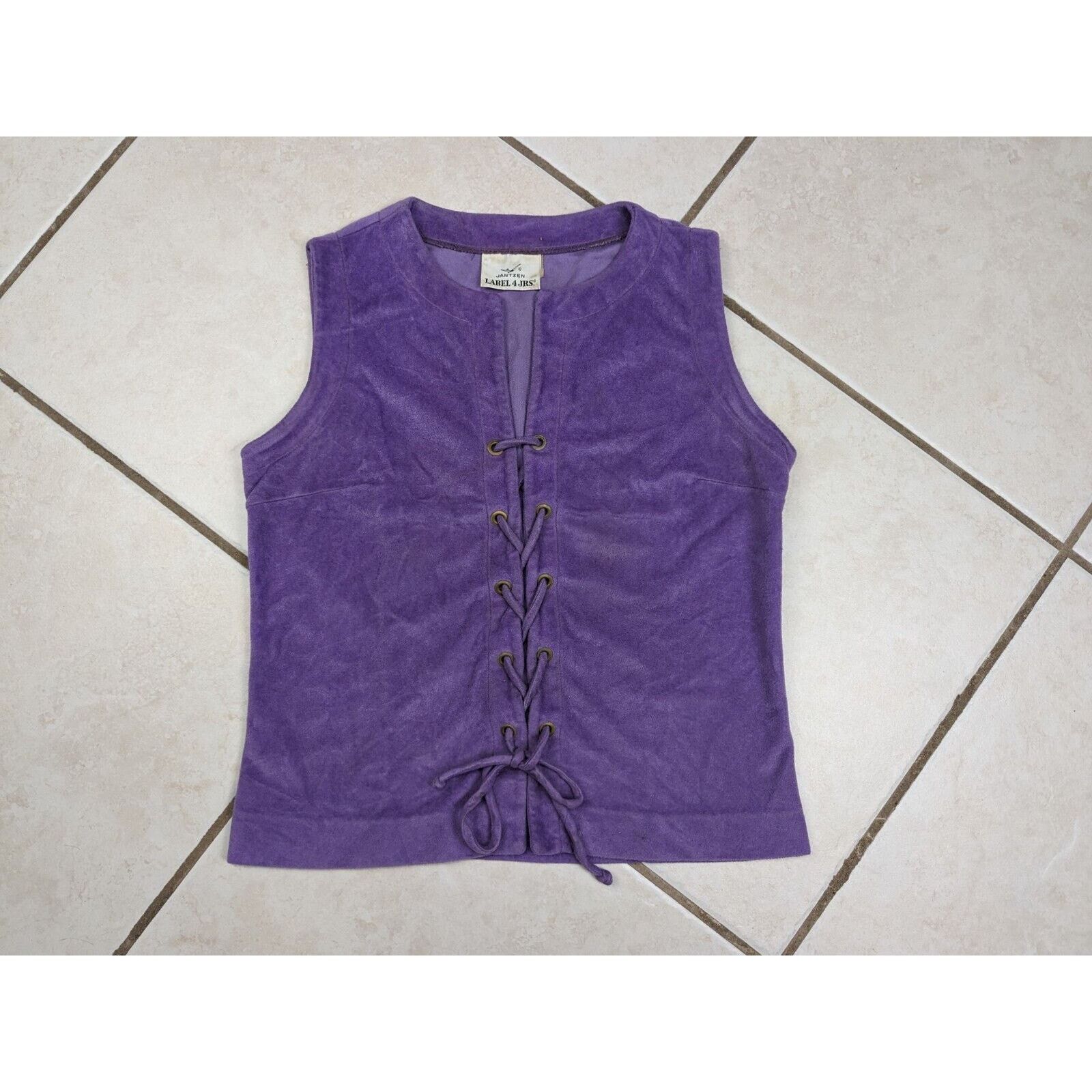 Jantzen Vtg 60s Jantzen Label 4 Jrs Pullover Lace-up Shirt Beachwear Size XS / US 0-2 / IT 36-38 - 1 Thumbnail