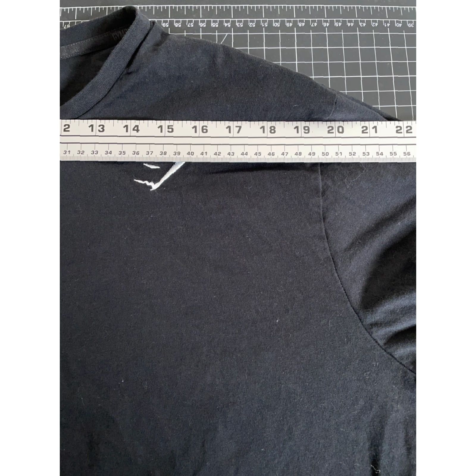 Gymshark VINTAGE Gymshark Men's T-Shirt Long Sleeve Crew Neck Cotton Logo 3XL Black Athleisure Size US XXL / EU 58 / 5 - 7 Thumbnail