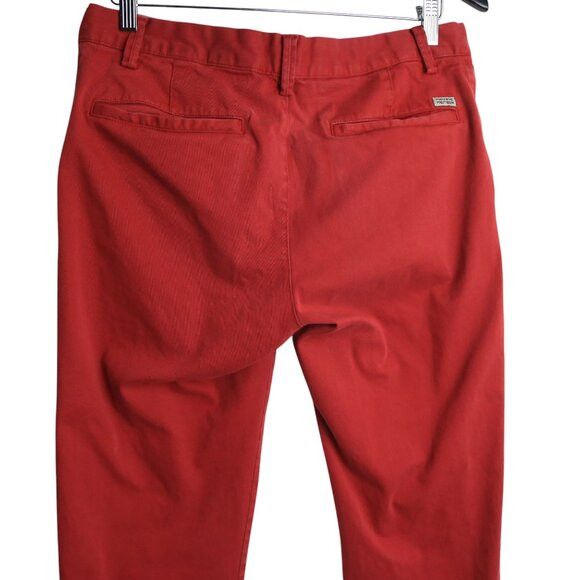 Vintage Vintage Private Member Chino Pants Striking Coral Salmon Red Size US 32 / EU 48 - 4 Thumbnail