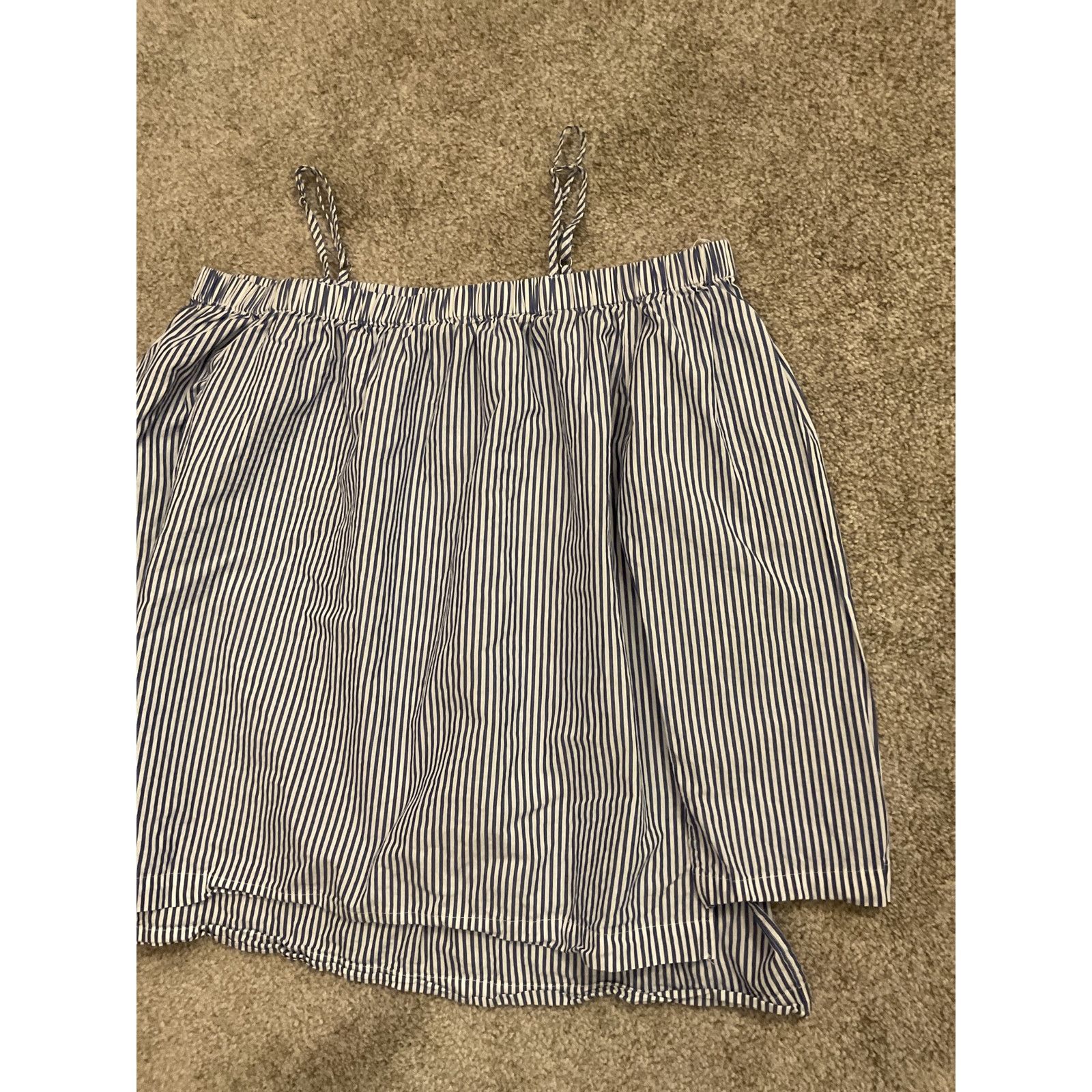 Saks Fifth Avenue Saks Fifth Avenue Stripe Off Shoulder Cold Shoulder Blouse,S Size S / US 4 / IT 40 - 3 Thumbnail