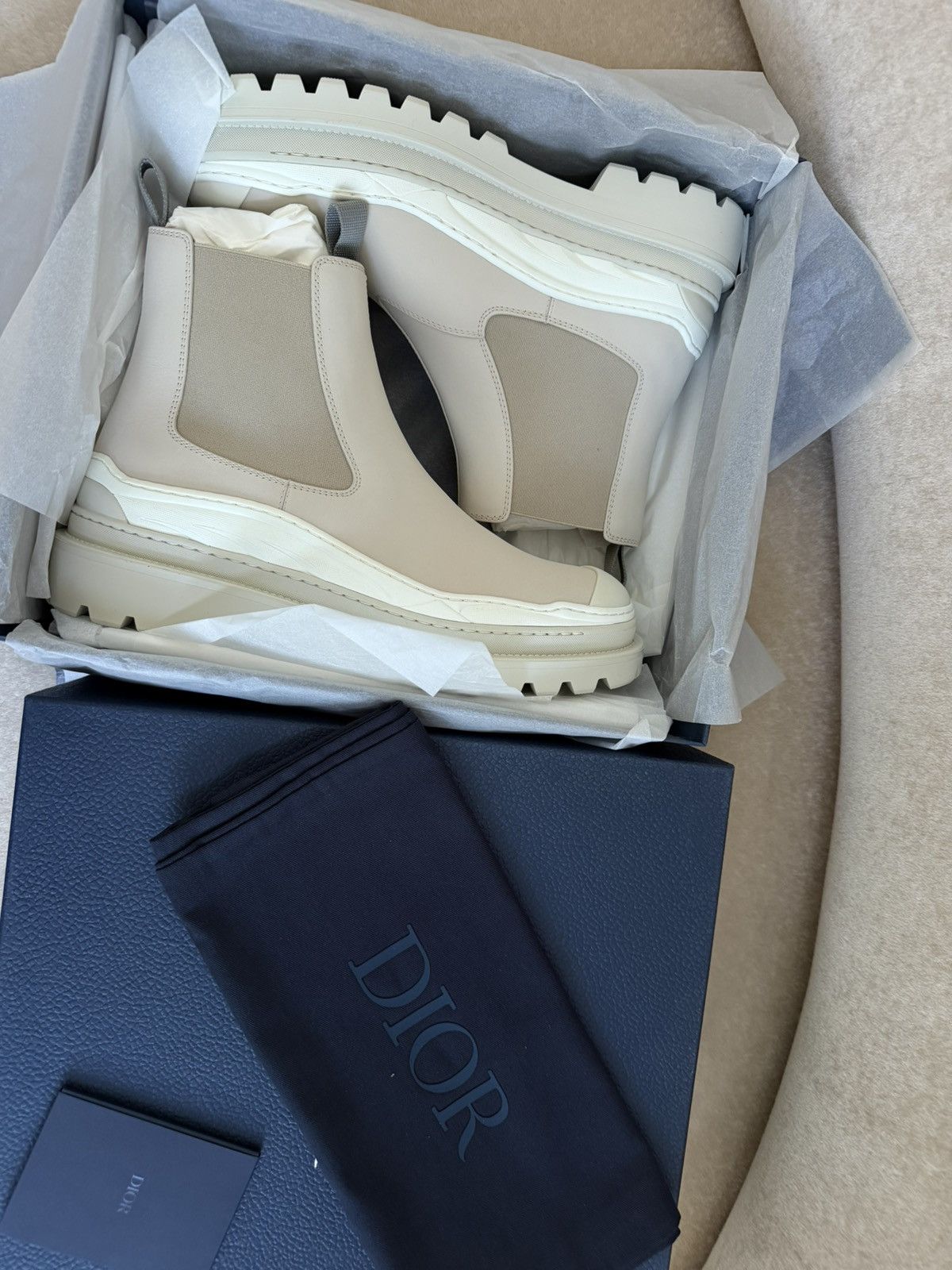 Dior × Sacai Dior x Sacai Chelsea boots size 46 BNIB Size US 12 / EU 45 - 1 Thumbnail