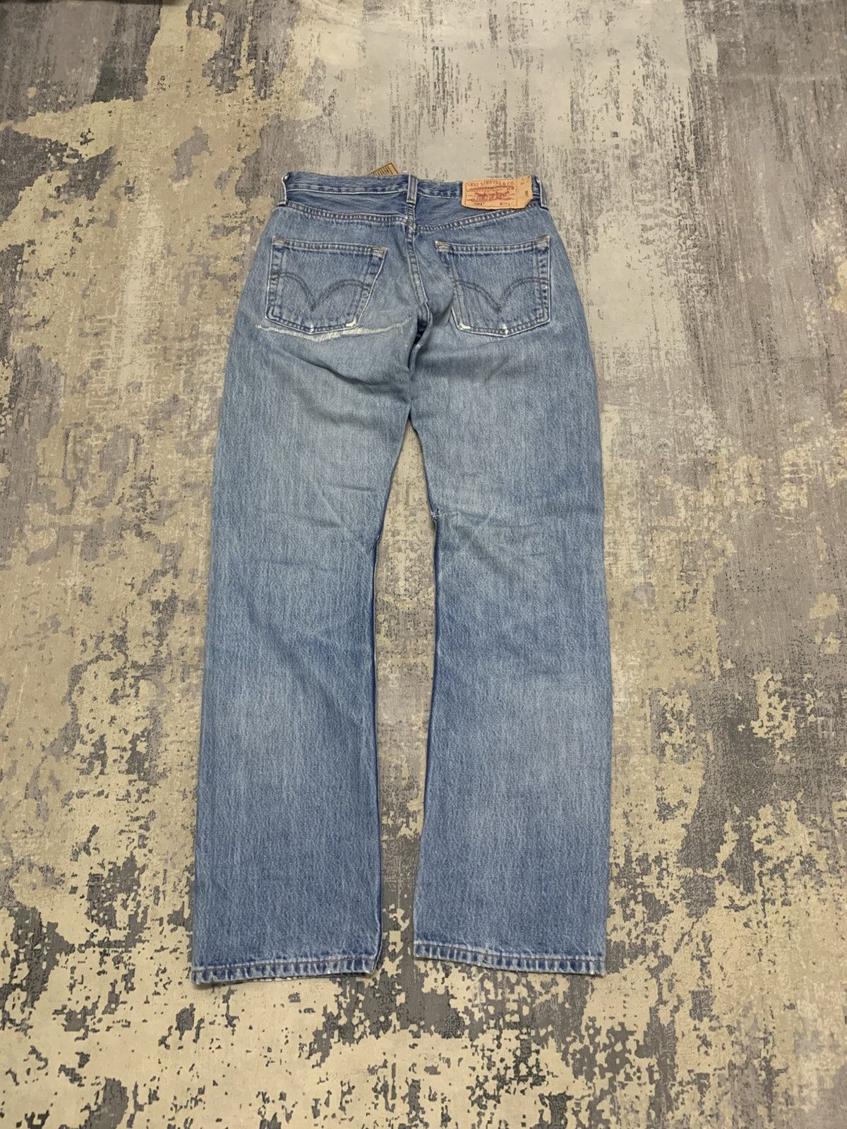 Levi's Vintage Y2K Levis 501 Repaired Denim Jeans W28 Size US 28 / EU 44 - 7 Thumbnail