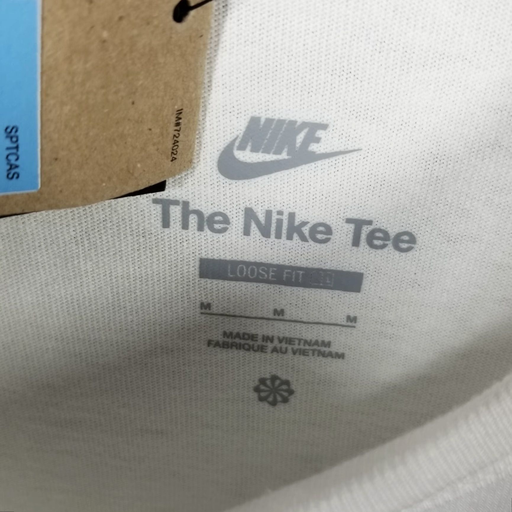 Nike Nike Men’s Long Sleeve T-Shirt Cotton Logo Crew Neck Sports White M Size US M / EU 48-50 / 2 - 7 Thumbnail