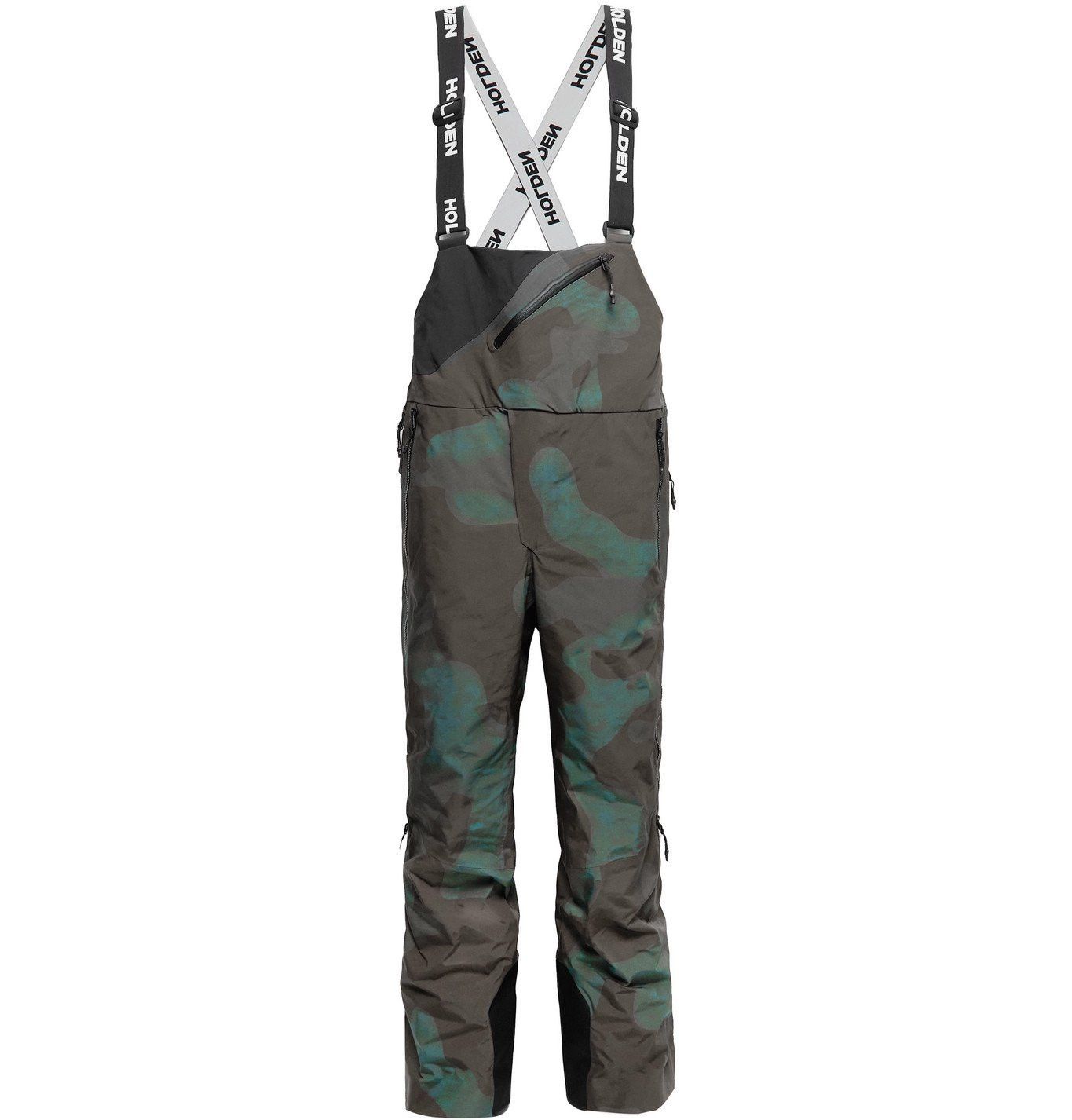 image of Holden Outerwear Holden - Alpine Camouflage-Print Ski Salopettes - Green, Men's (Size 32)