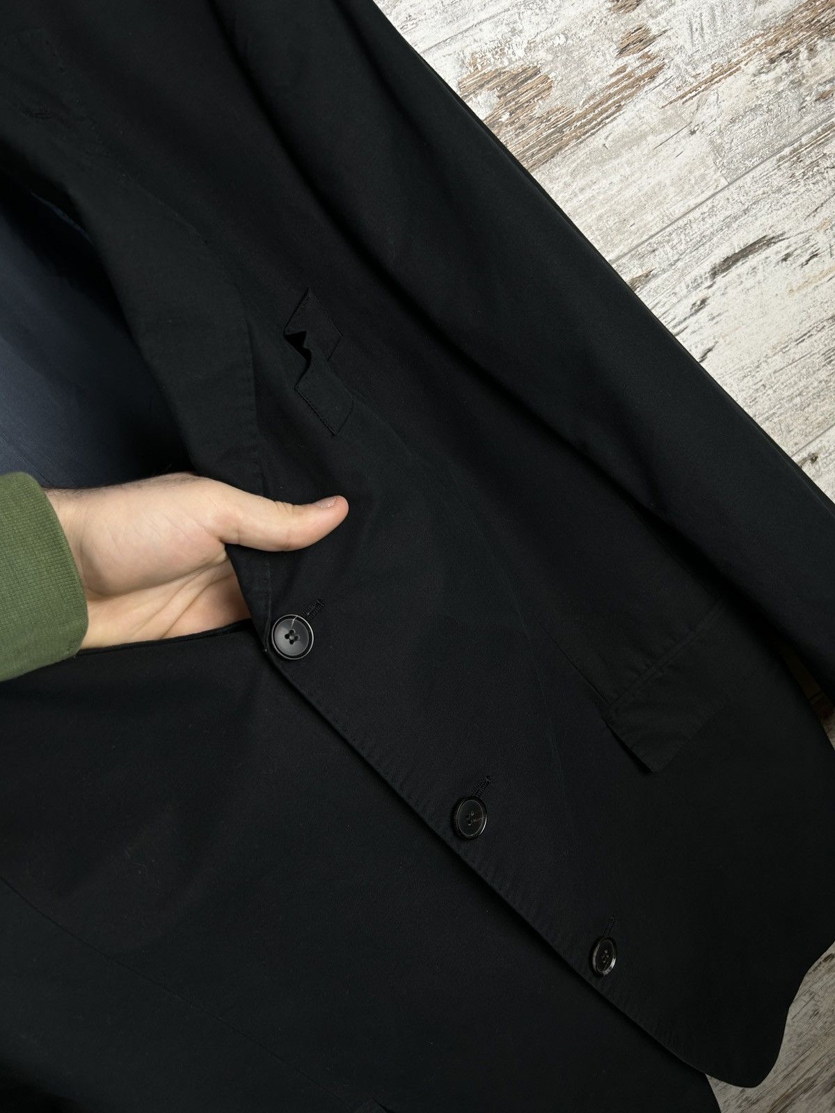 Hugo Boss Mens Vintage Hugo Boss blazer size XL black jacket rare Size 46S - 5 Thumbnail