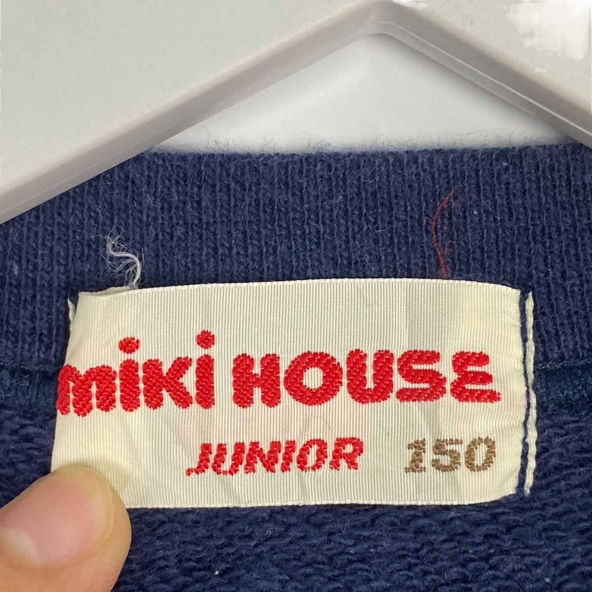 Other Vintage Mikihouse Japan Sweatshirt Crewneck Navy Blue Logo Size US S / EU 44-46 / 1 - 5 Thumbnail