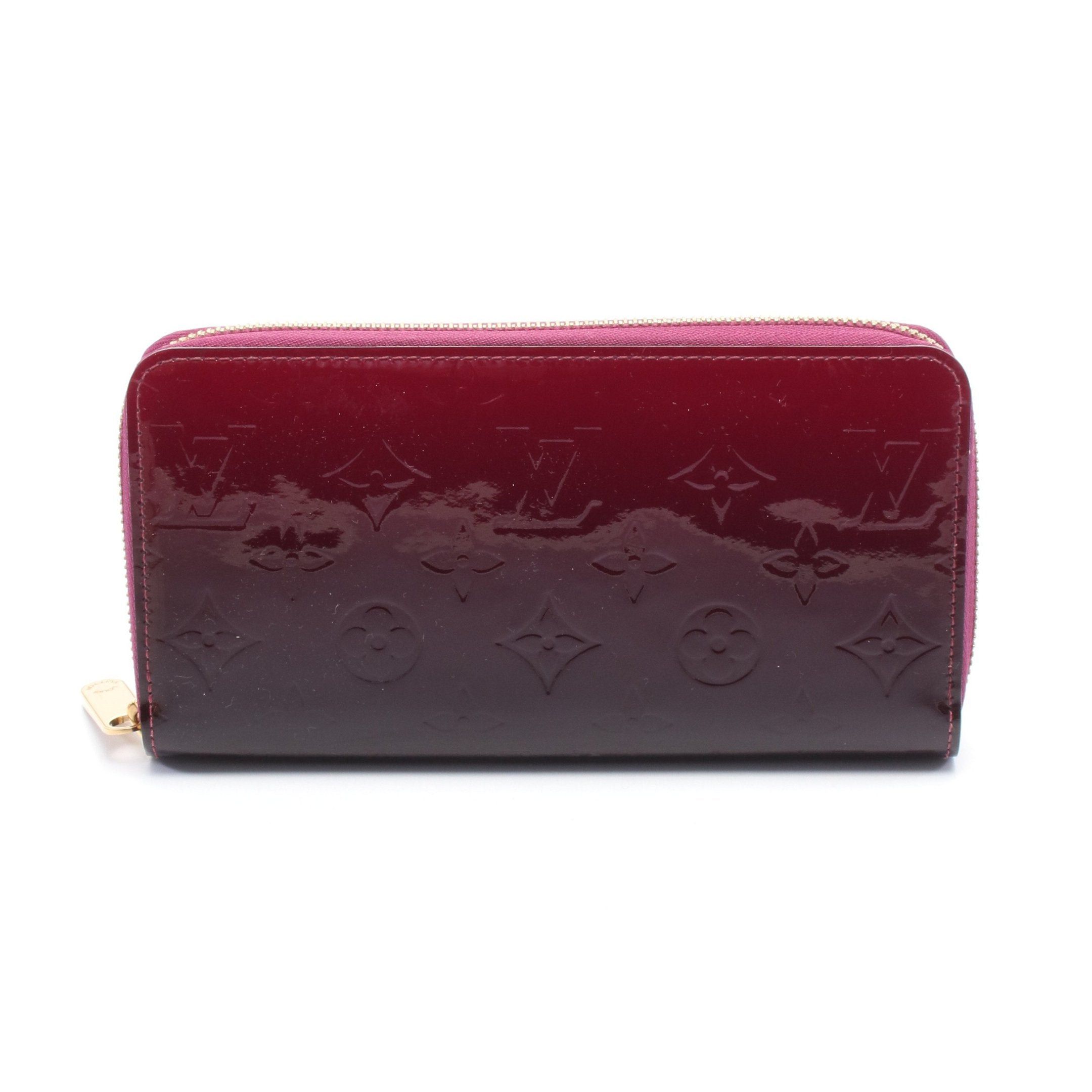 Louis Vuitton Louis Vuitton Zippy Wallet Monogram Vernis Rouge Round Zipper Long Leather Bordeaux Size ONE SIZE - 1 Thumbnail