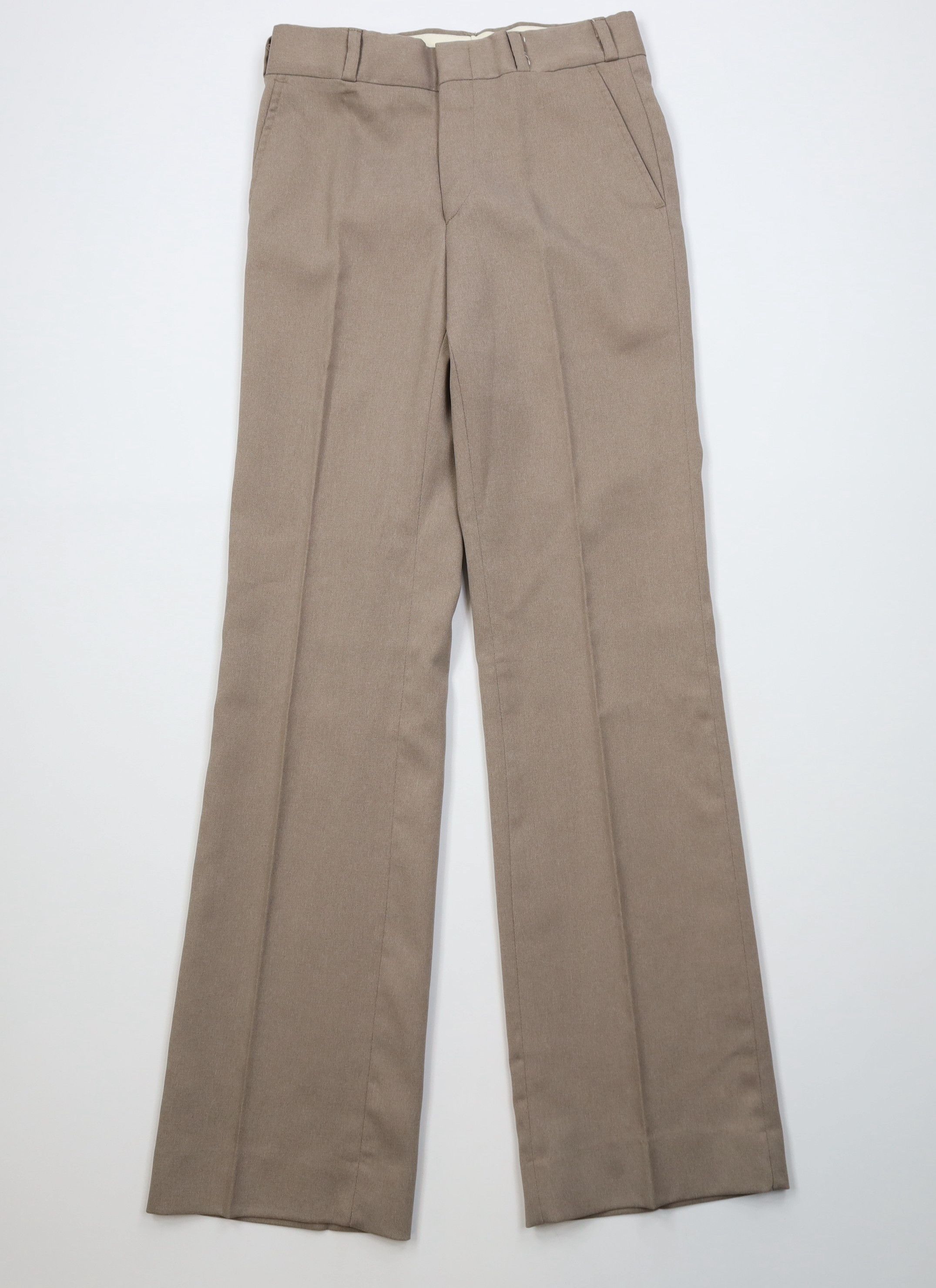 Vintage Vintage 70s Streetwear Flared Wide Leg Chino Pants Beige USA Size US 29 - 1 Thumbnail