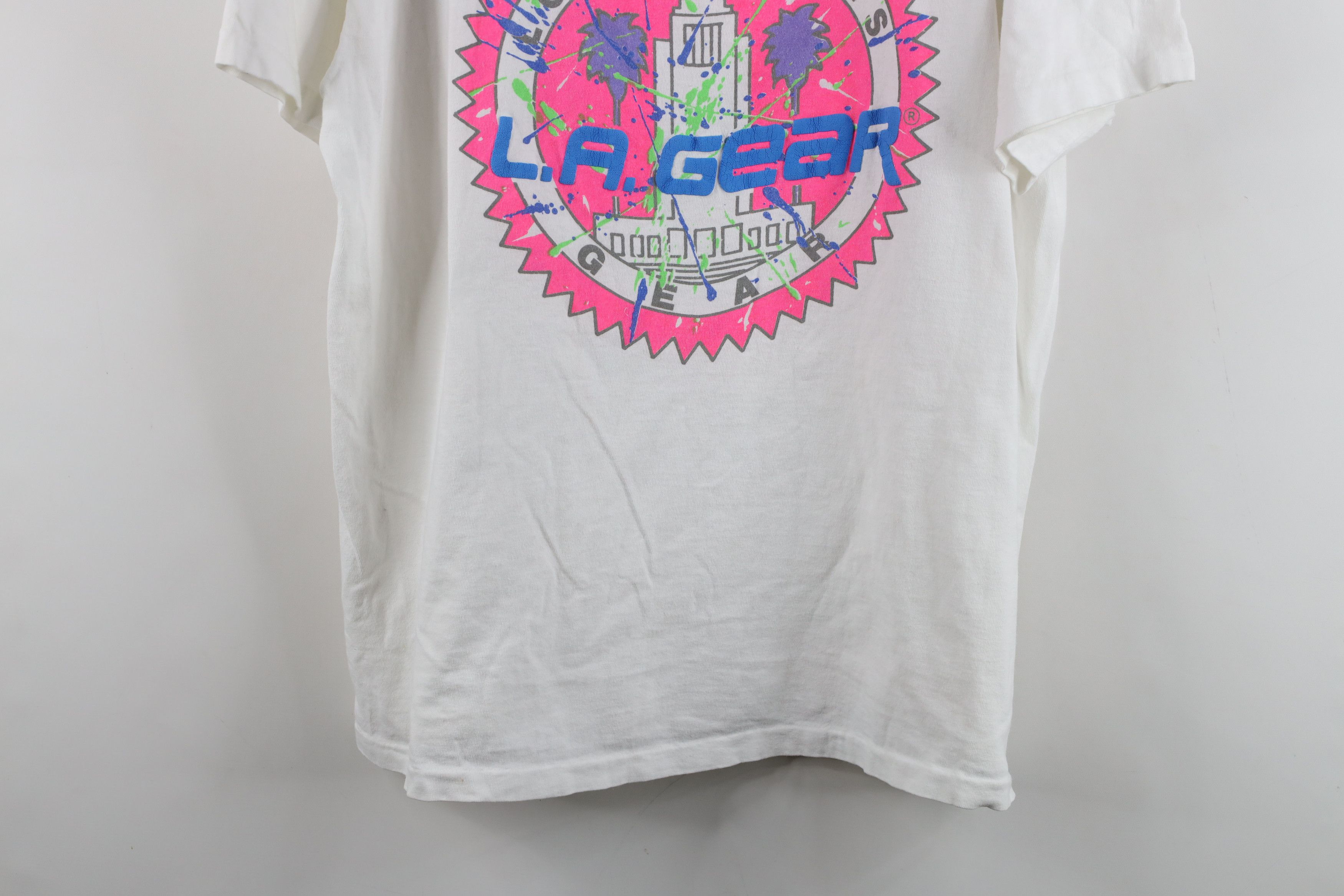 Vintage Vintage 90s LA Gear Puff Paint Short Sleeve T-Shirt USA Size US XL / EU 56 / 4 - 3 Thumbnail