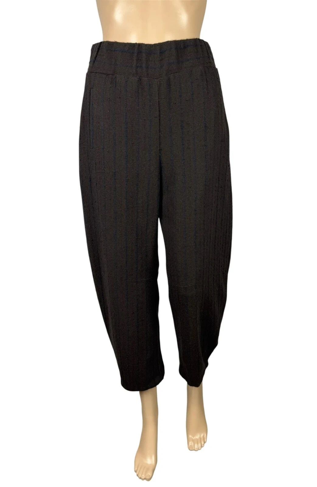 Other Alessia Santi Italy Crop Pants Wool Knit Striped size 40 Size 27" / US 4 / IT 40 - 2 Thumbnail