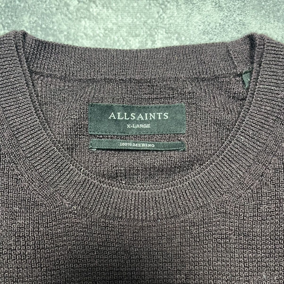 Allsaints × Vintage Vintage Allsaints Merino Wool Sweater Luxury Old Money Size US XL / EU 56 / 4 - 4 Thumbnail