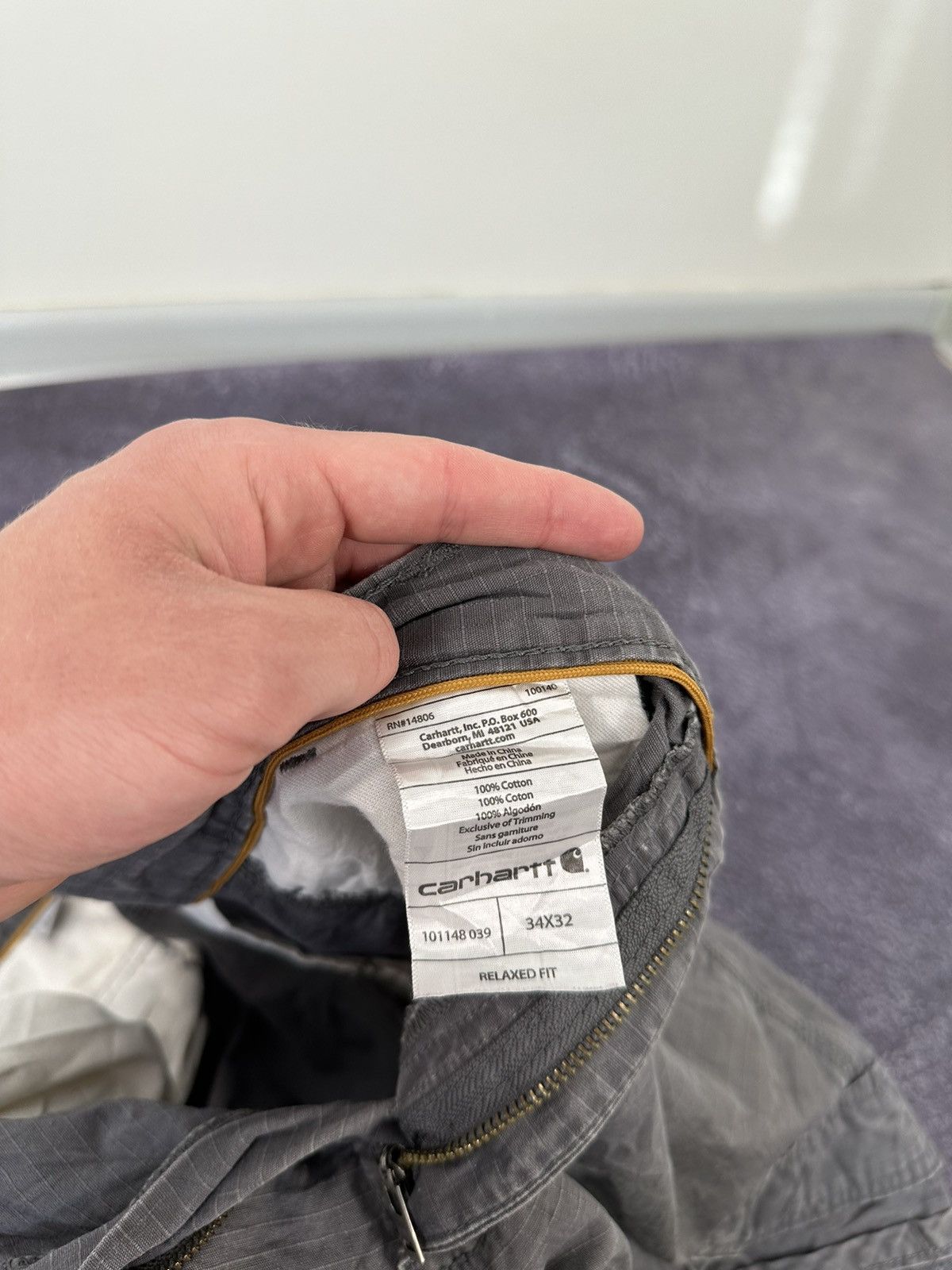 Carhartt Vintage Carhartt Cargo Hype USA Baggy Faded Opium Work Pants Size US 34 / EU 50 - 19 Thumbnail