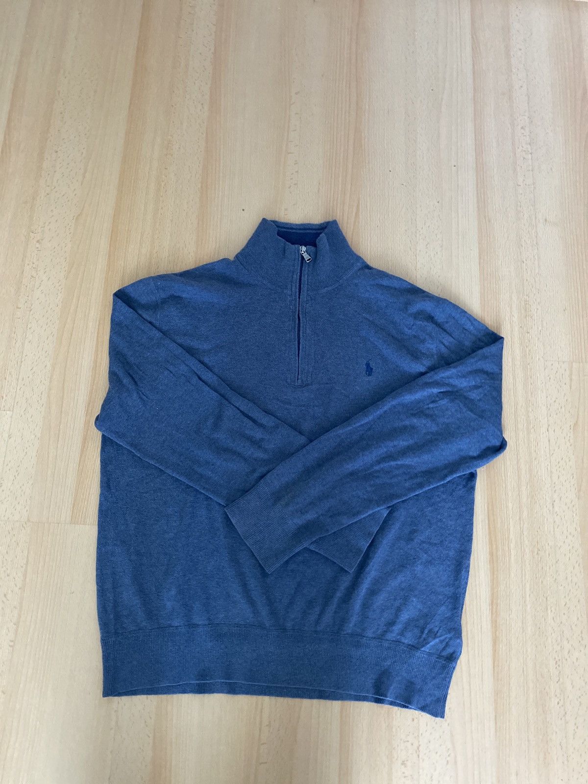 Ralph Lauren Quarter-Zip Sweater – Dark Navy Blue – Size M