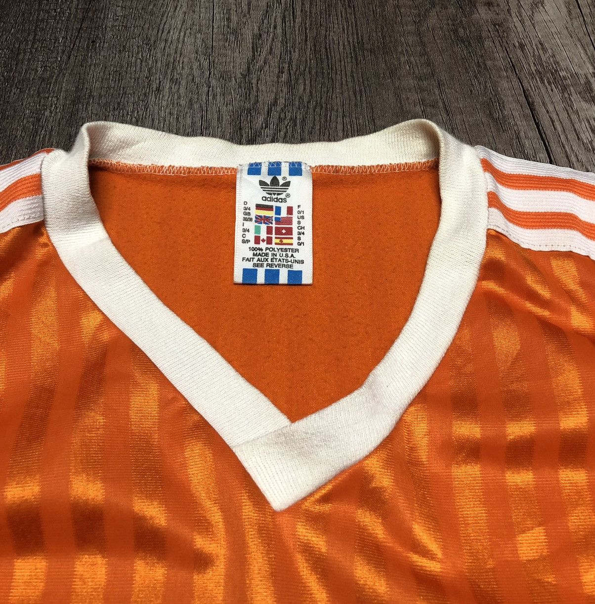 Adidas × Vintage Vintage Jersey Adidas Rare 100% Polyester Made in U.S.A Size US S / EU 44-46 / 1 - 8 Thumbnail