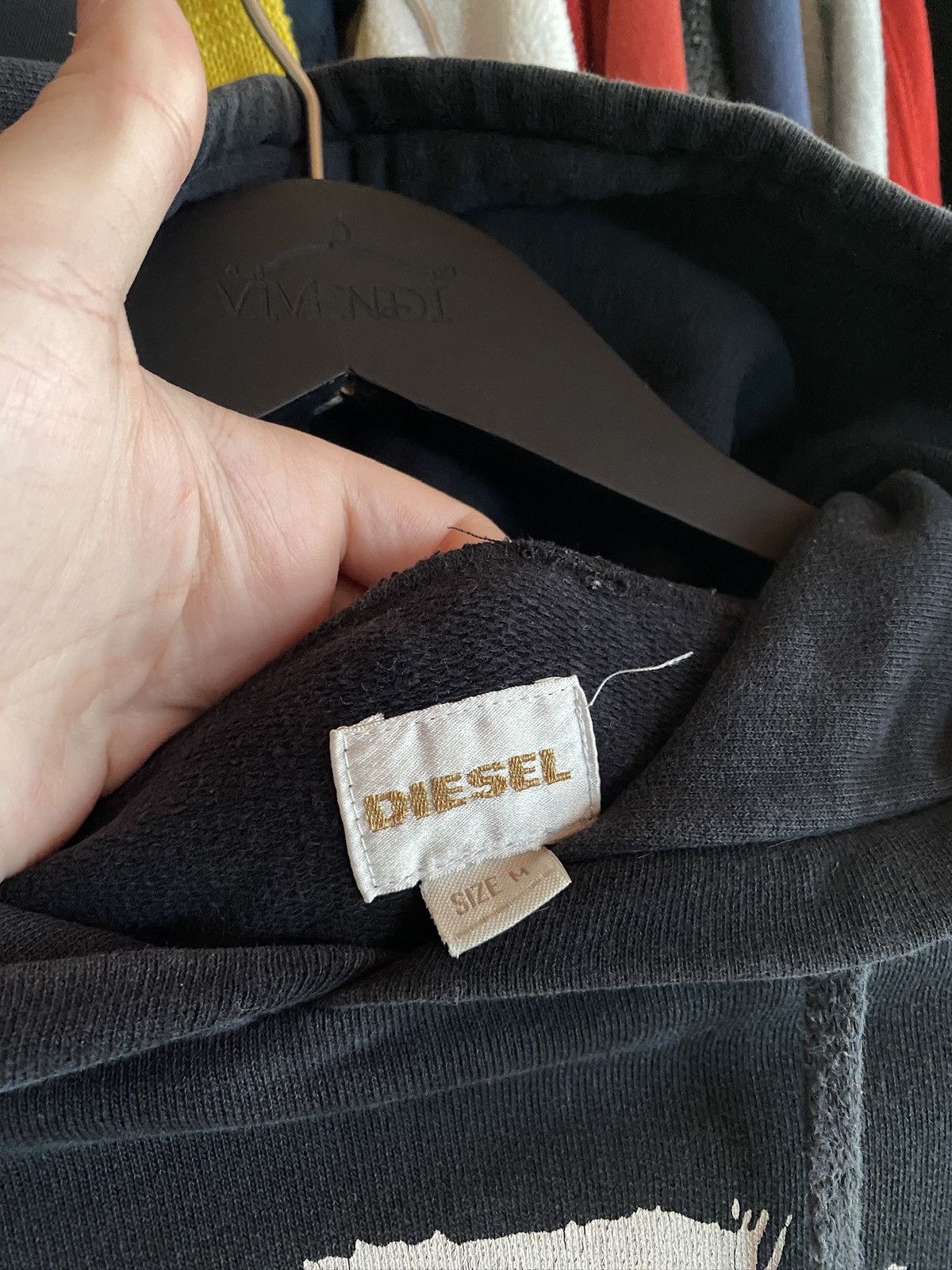 Diesel VINTAGE DIESEL PUNK BIG LOGO HOODIE Y2k Size US M / EU 48-50 / 2 - 3 Thumbnail