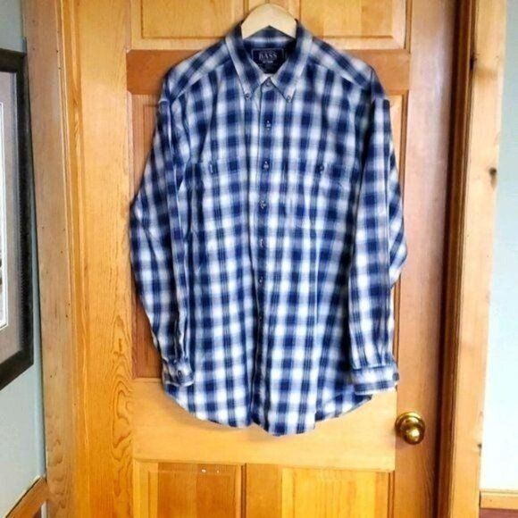 G.H. Bass & Co. G.H. Bass & Co. BASS Teal Plaid Casual Buttoned Down Sz. L S Size US L / EU 52-54 / 3 - 1 Thumbnail