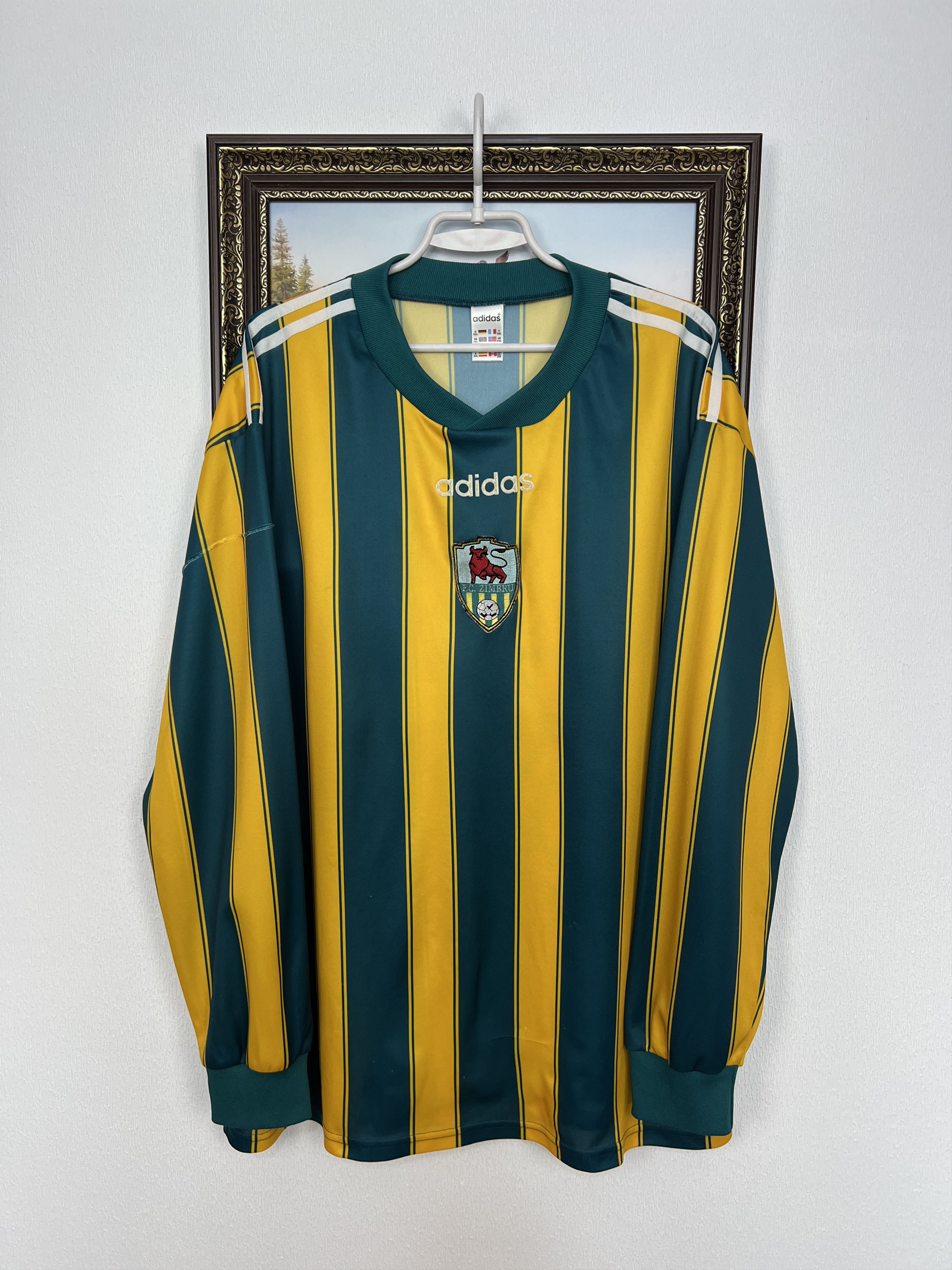 Adidas FC Zimbru Chisinau Home football shirt 1997 Adidas #10 Size US XXL / EU 58 / 5 - 1 Thumbnail